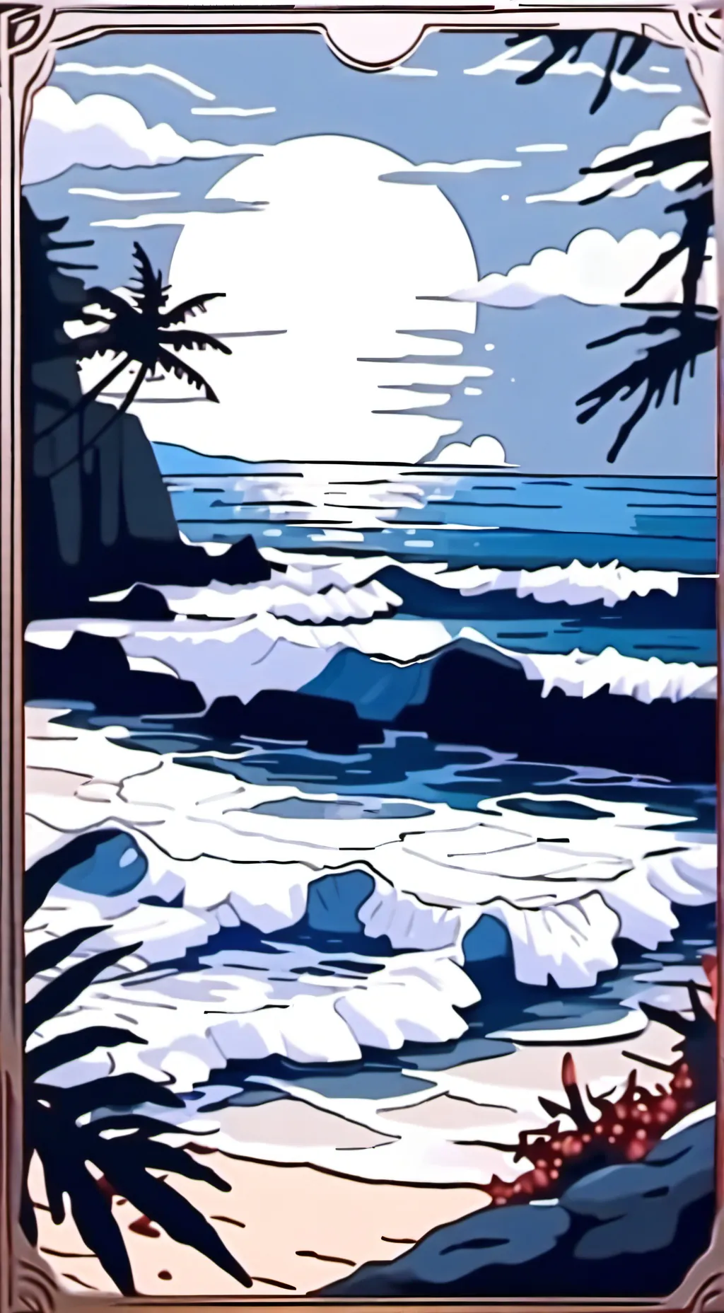 ai character: ☆Mha beach☆ background