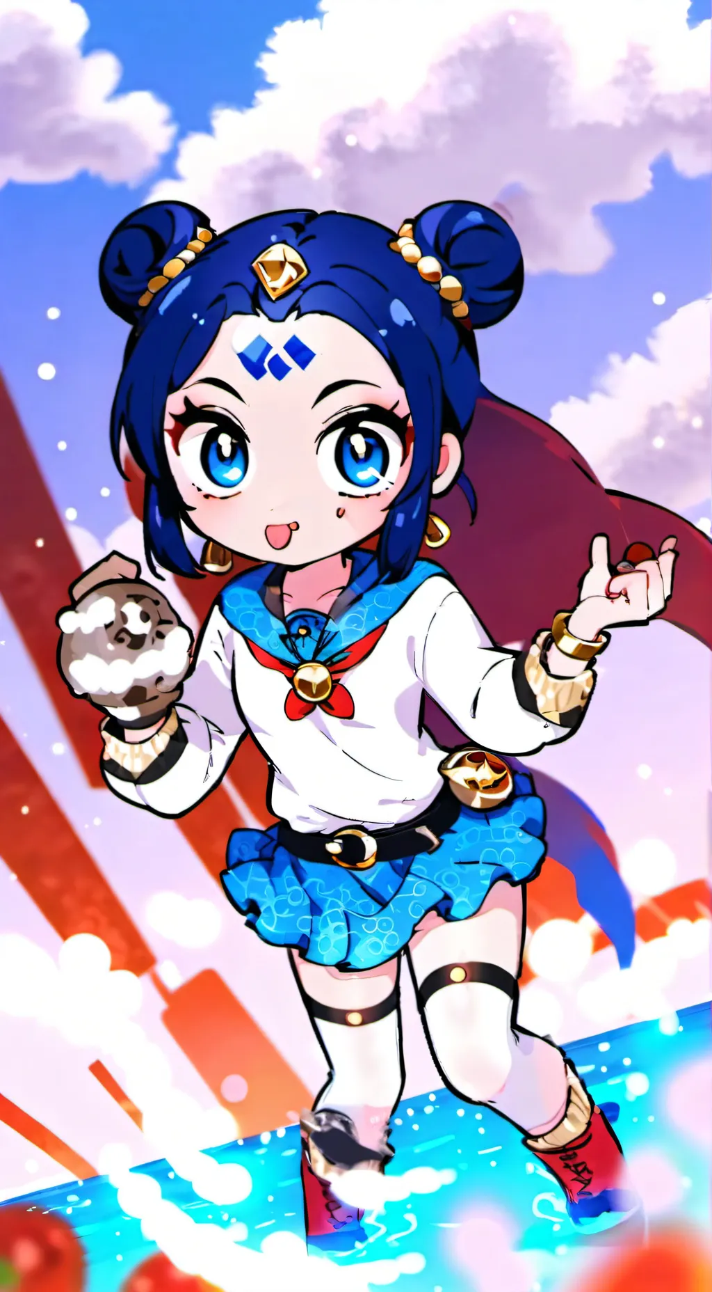 ai character: sprunki love you background