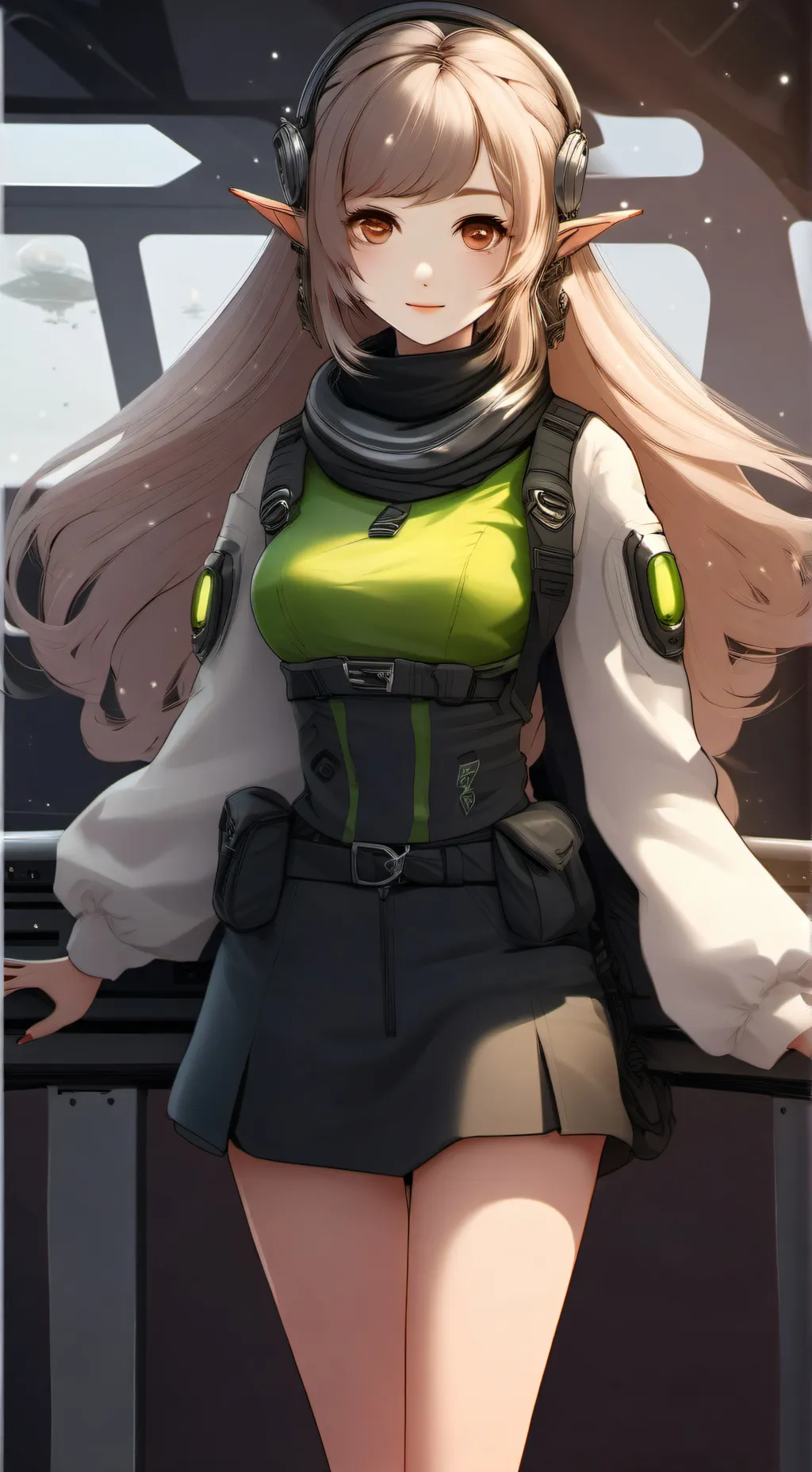 ai character: Ellie  background