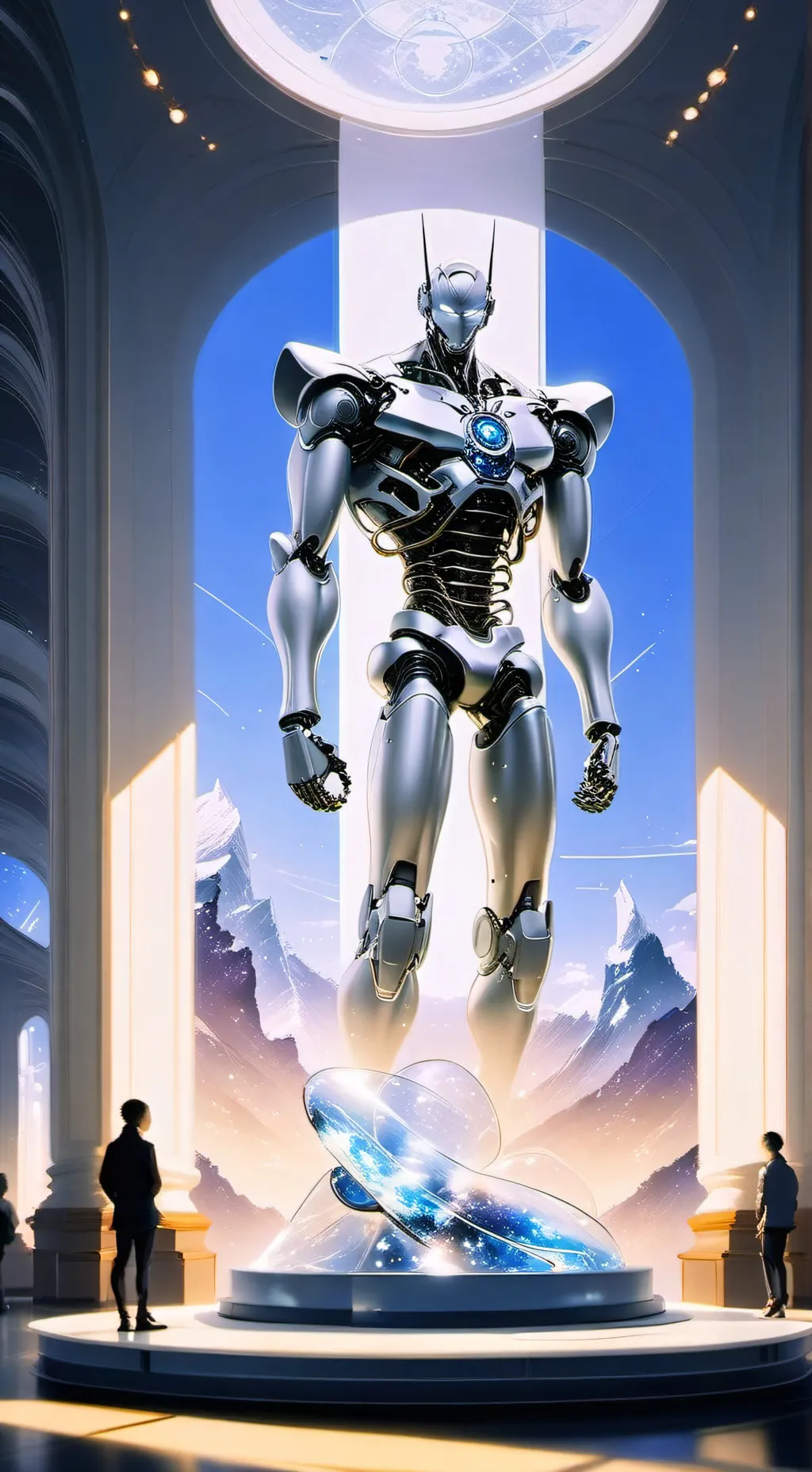 ai character: Aiden the robot  background