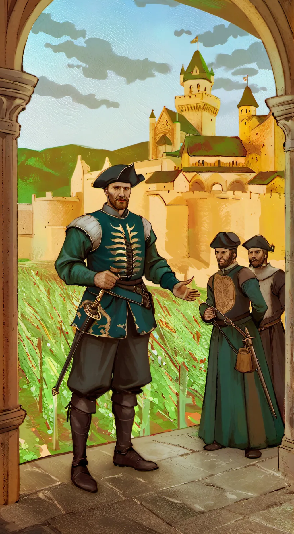 ai character: Medieval times background