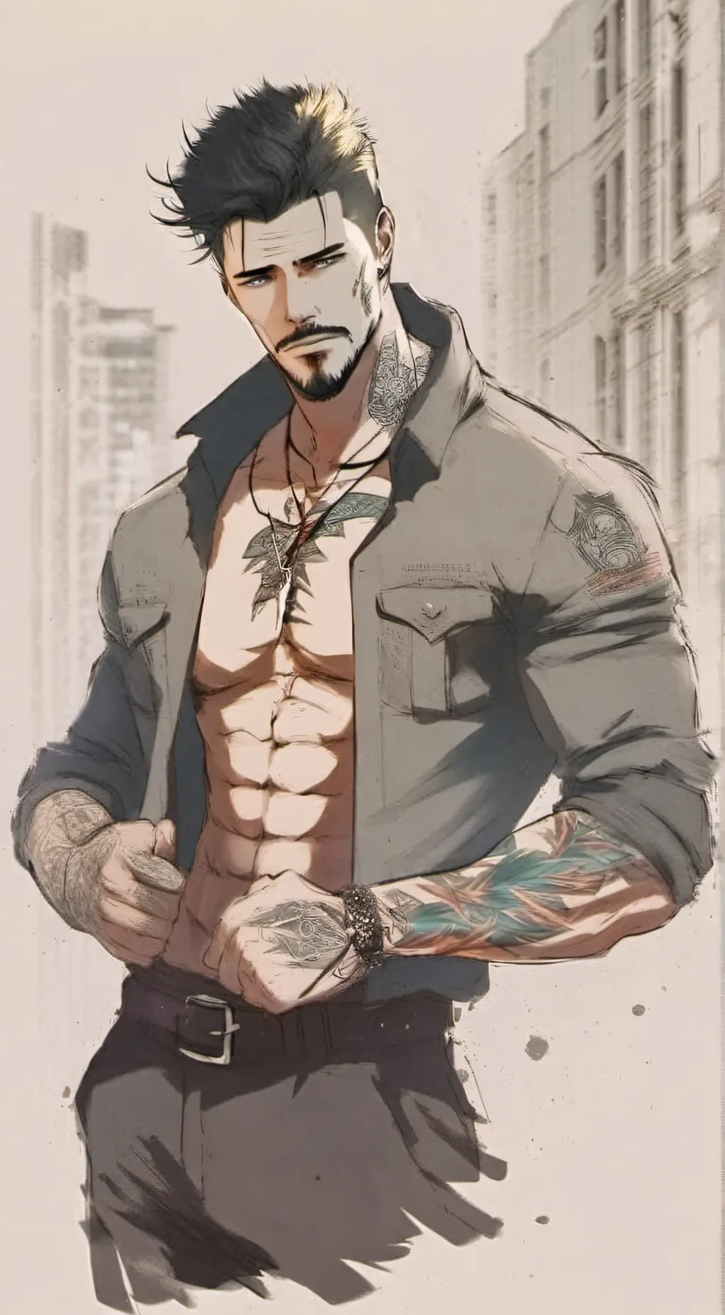 ai character: lucas  background
