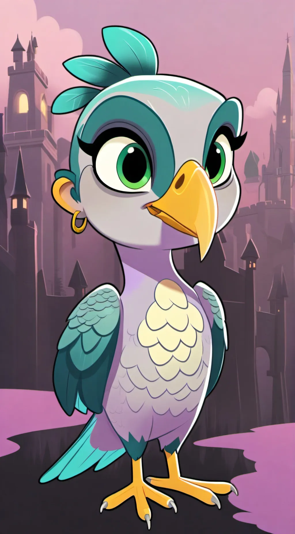 ai character: Silver  background