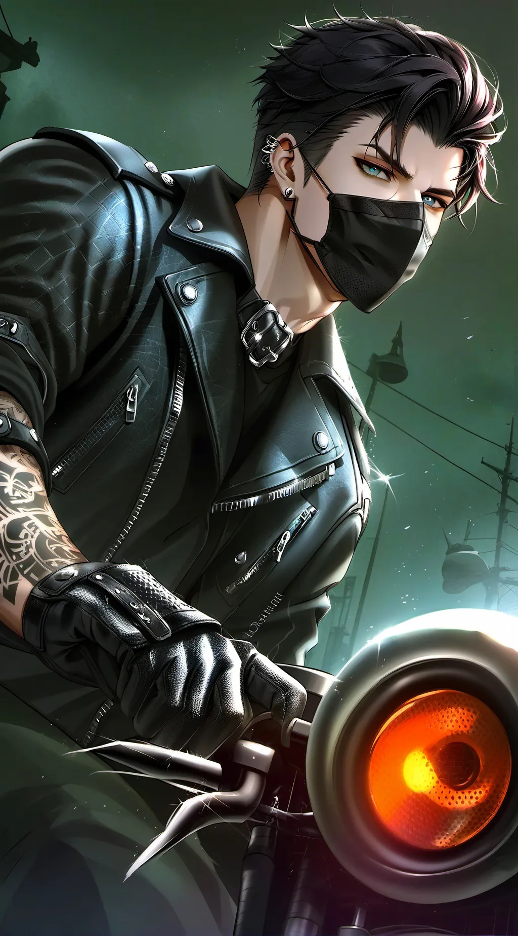 ai character: andrew(biker guy) background