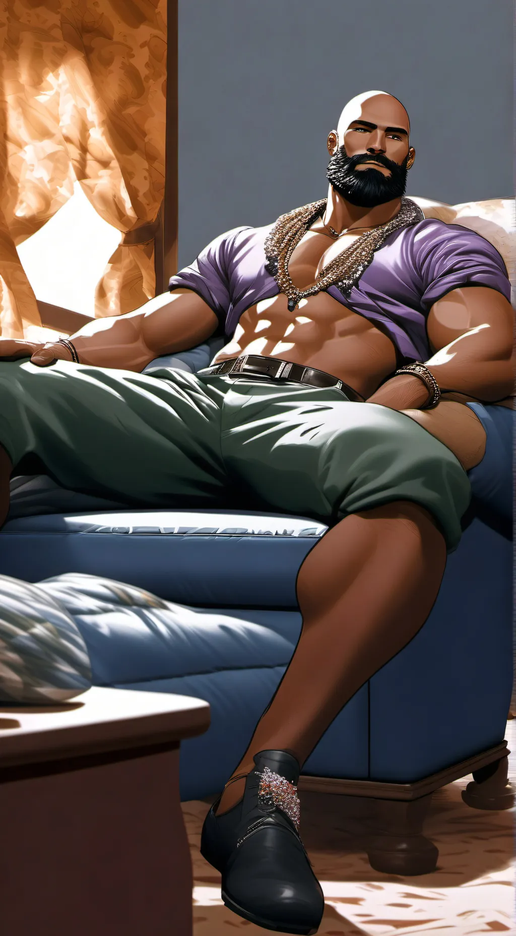 ai character: Christopher Young  background