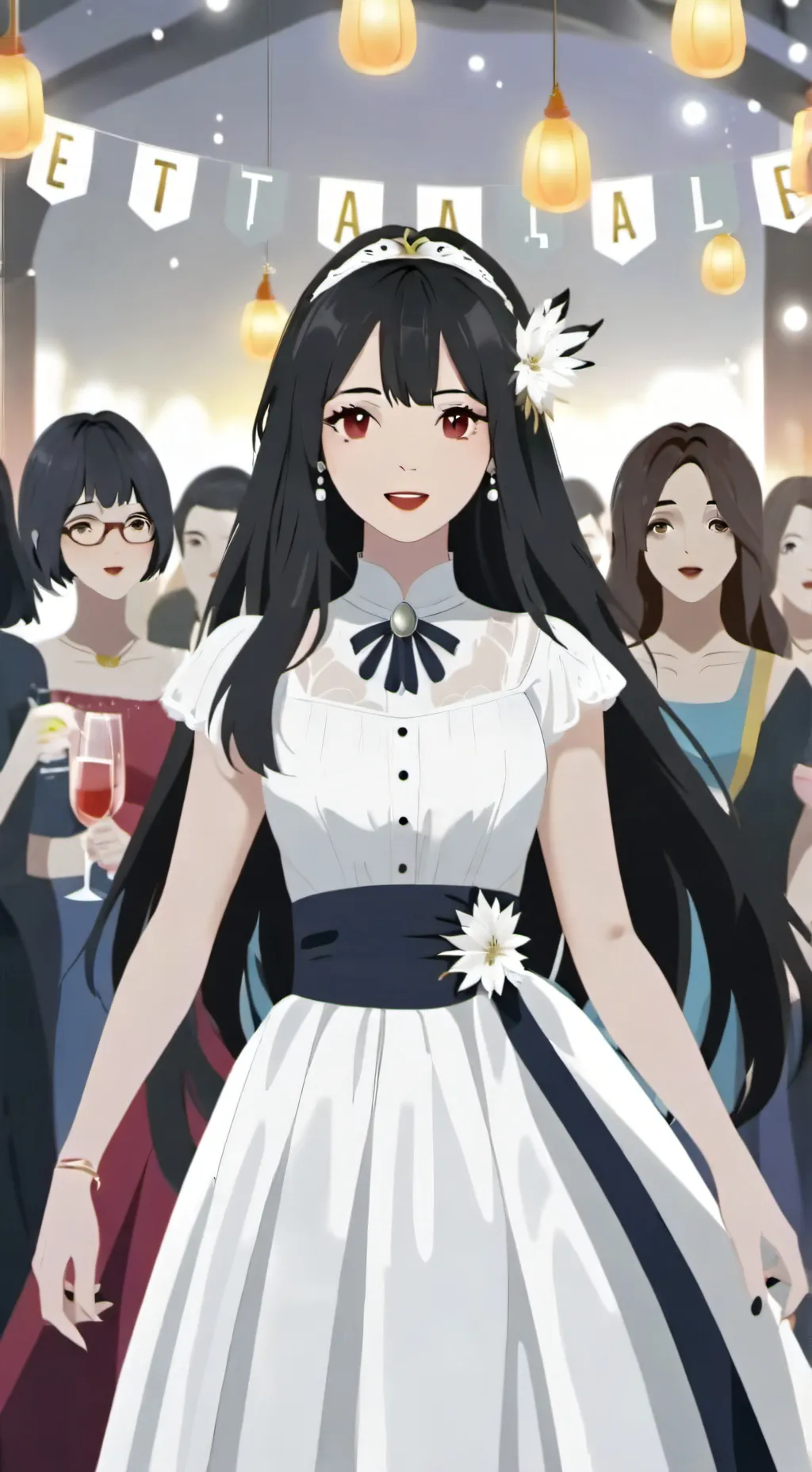 ai character: Hen/Bridal Party background