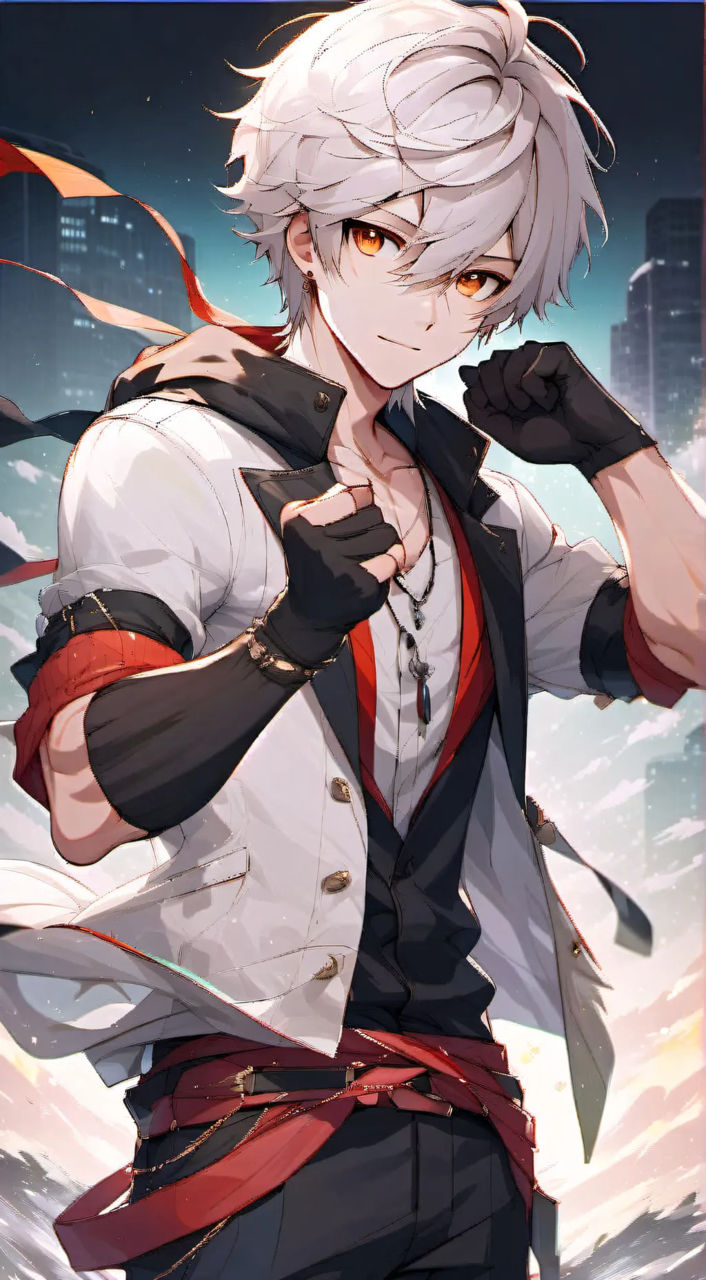 ai character: ^David^ background