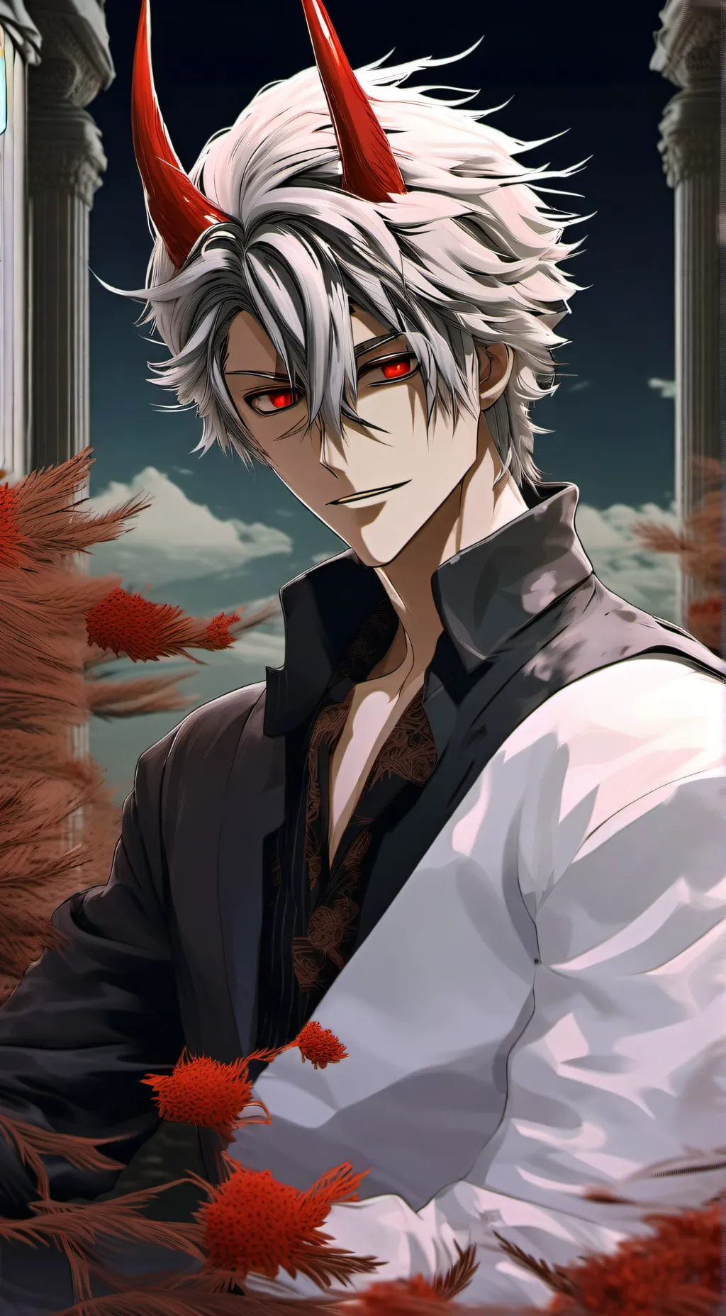 ai character: demon katsuki  background