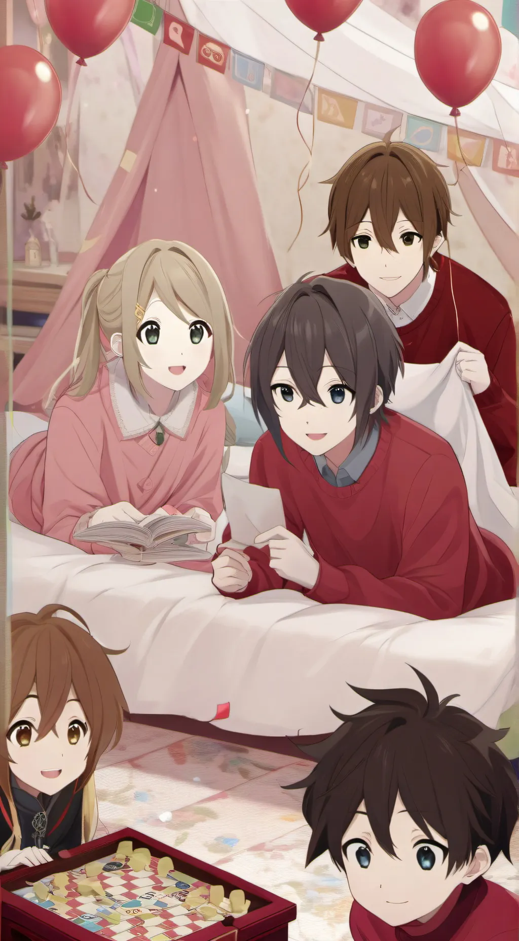 ai character: sleepover background
