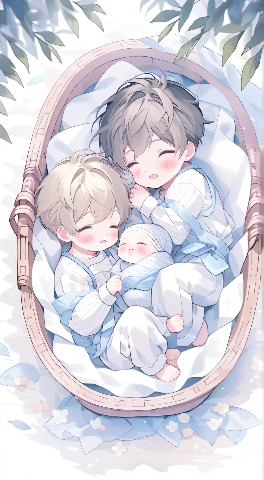 ai character: Babies ꨄ background