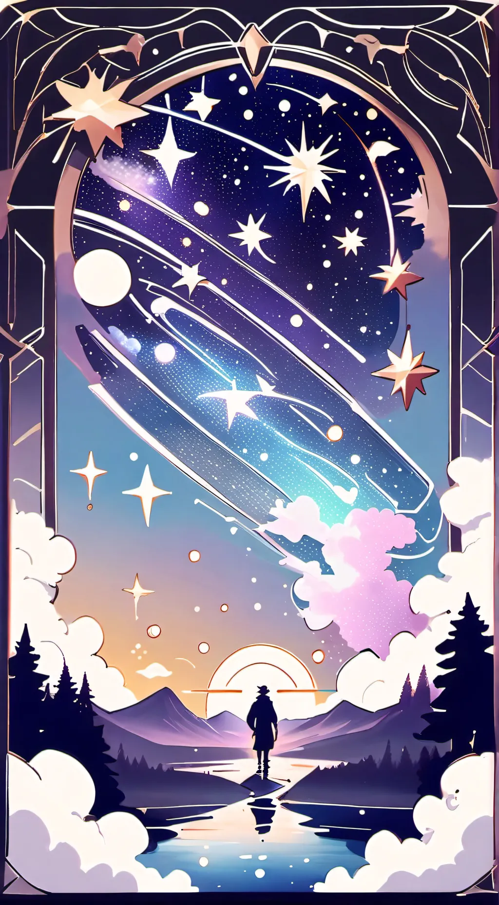 ai character: Nico & Hazel 🖤💜 background