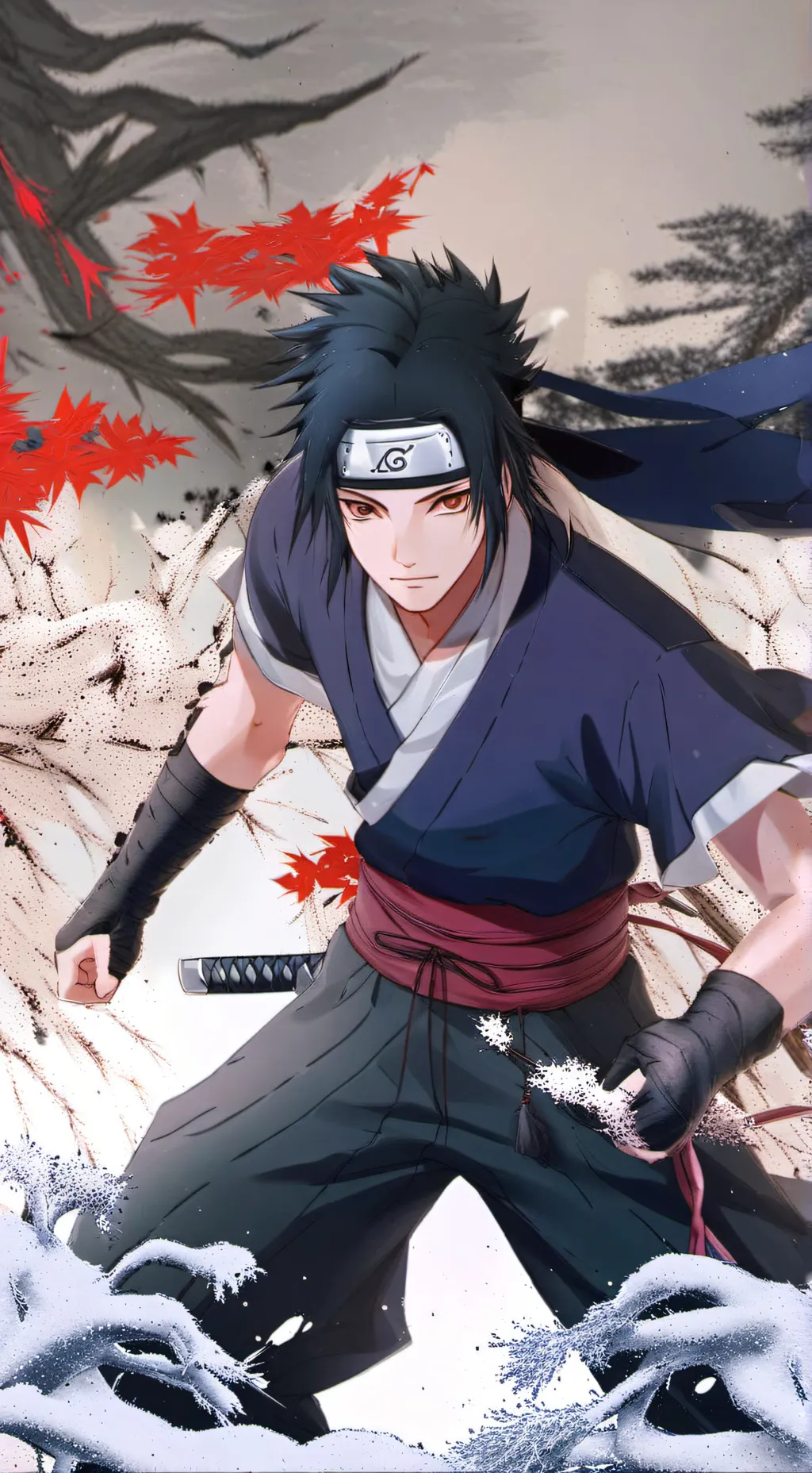 ai character: Sasuke background