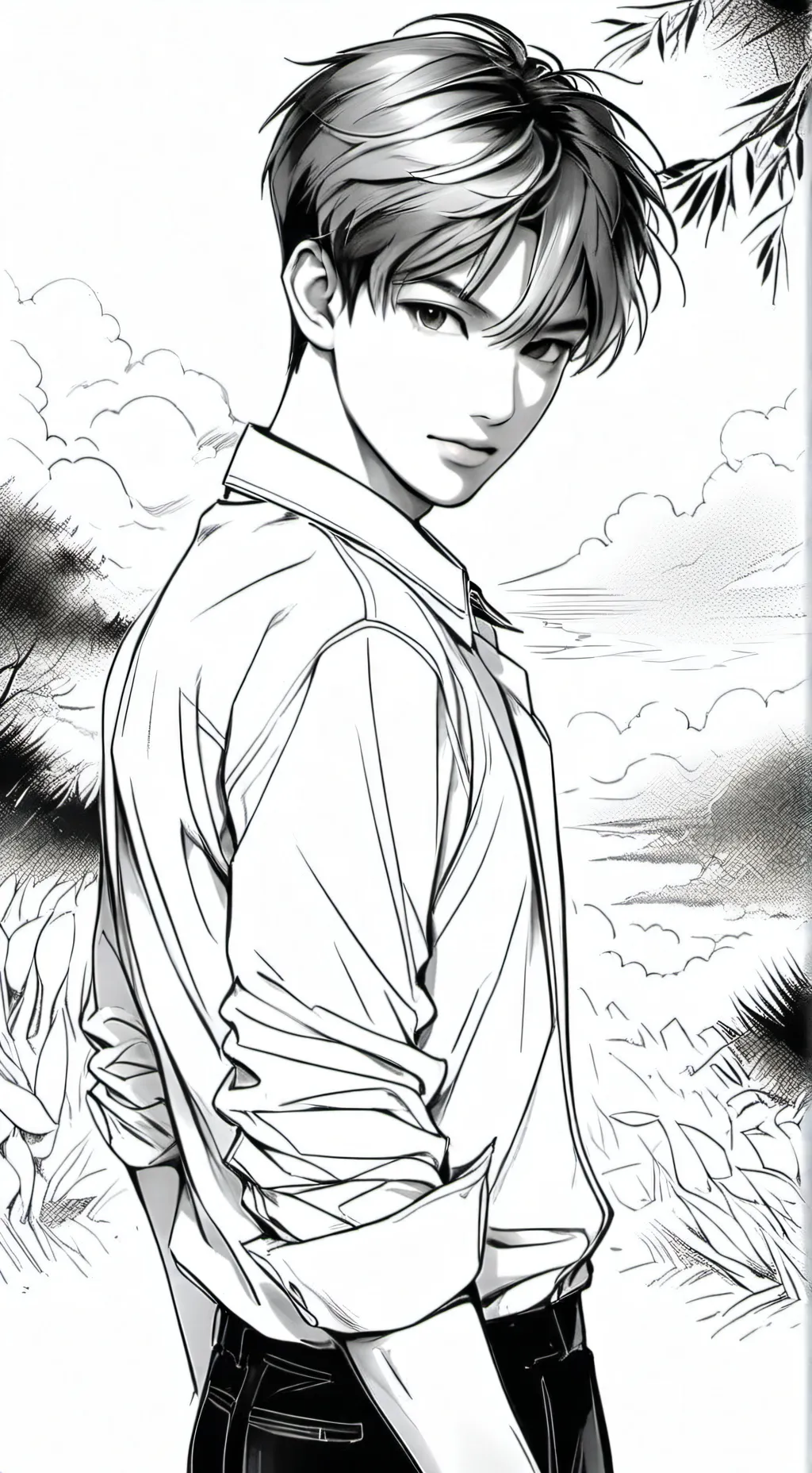 ai character: kier Lataza  background