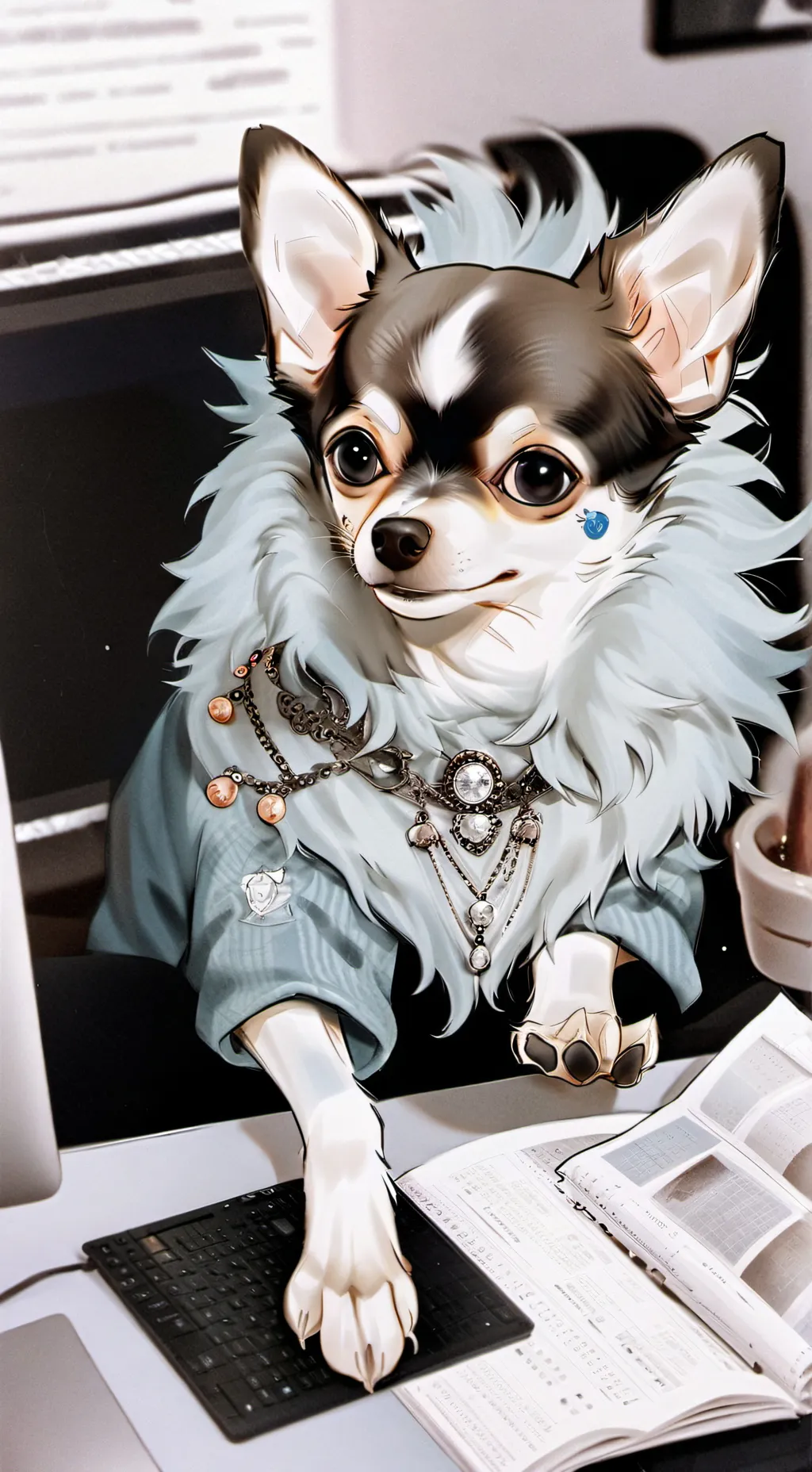 ai character: Byte background