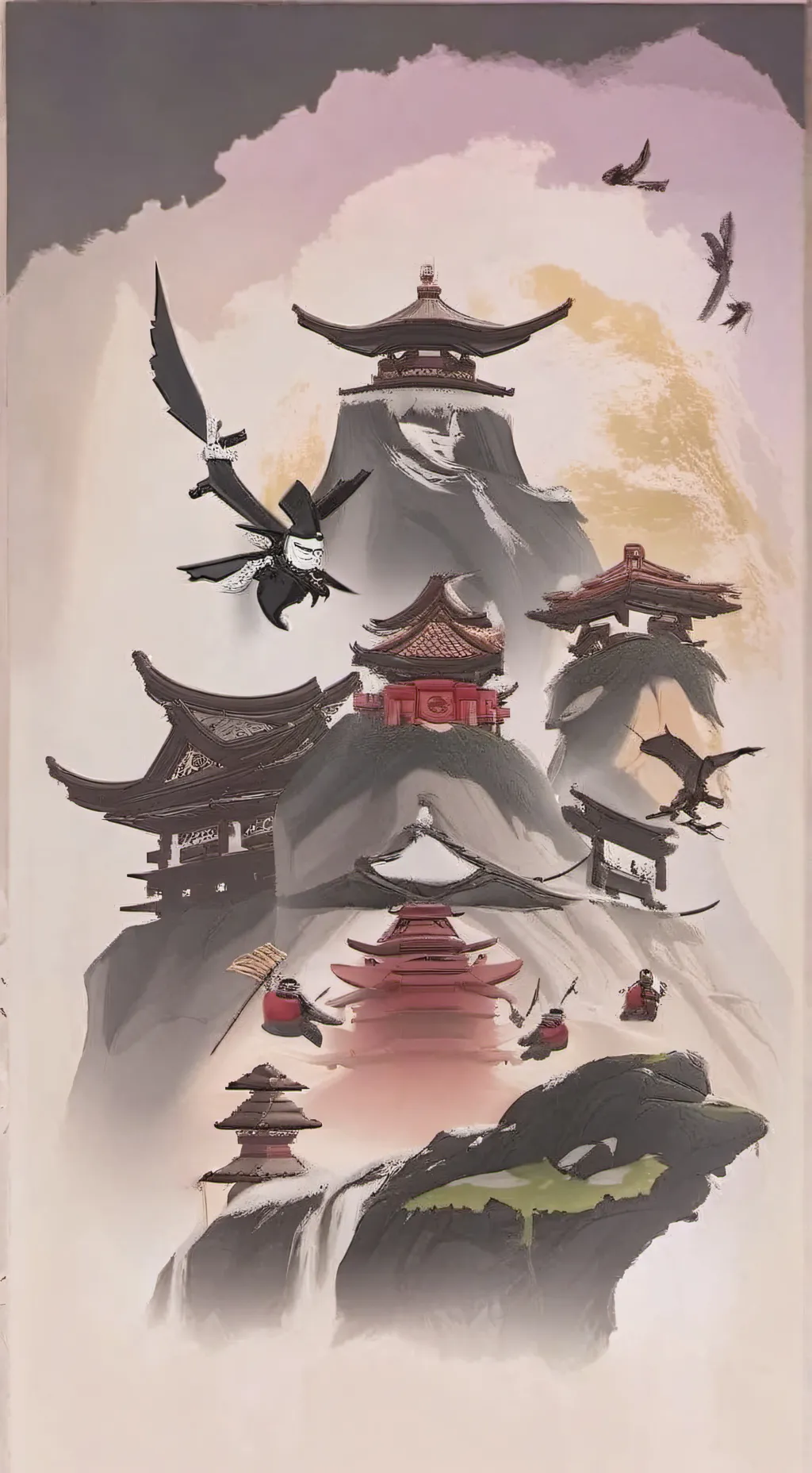 ai character: Ninjago  again  background