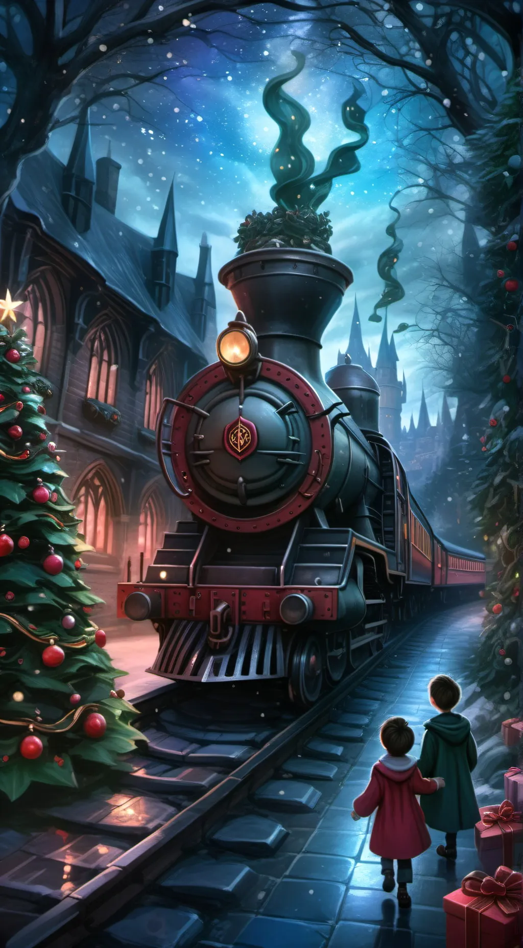 ai character: Chrismas hp!🎅 background