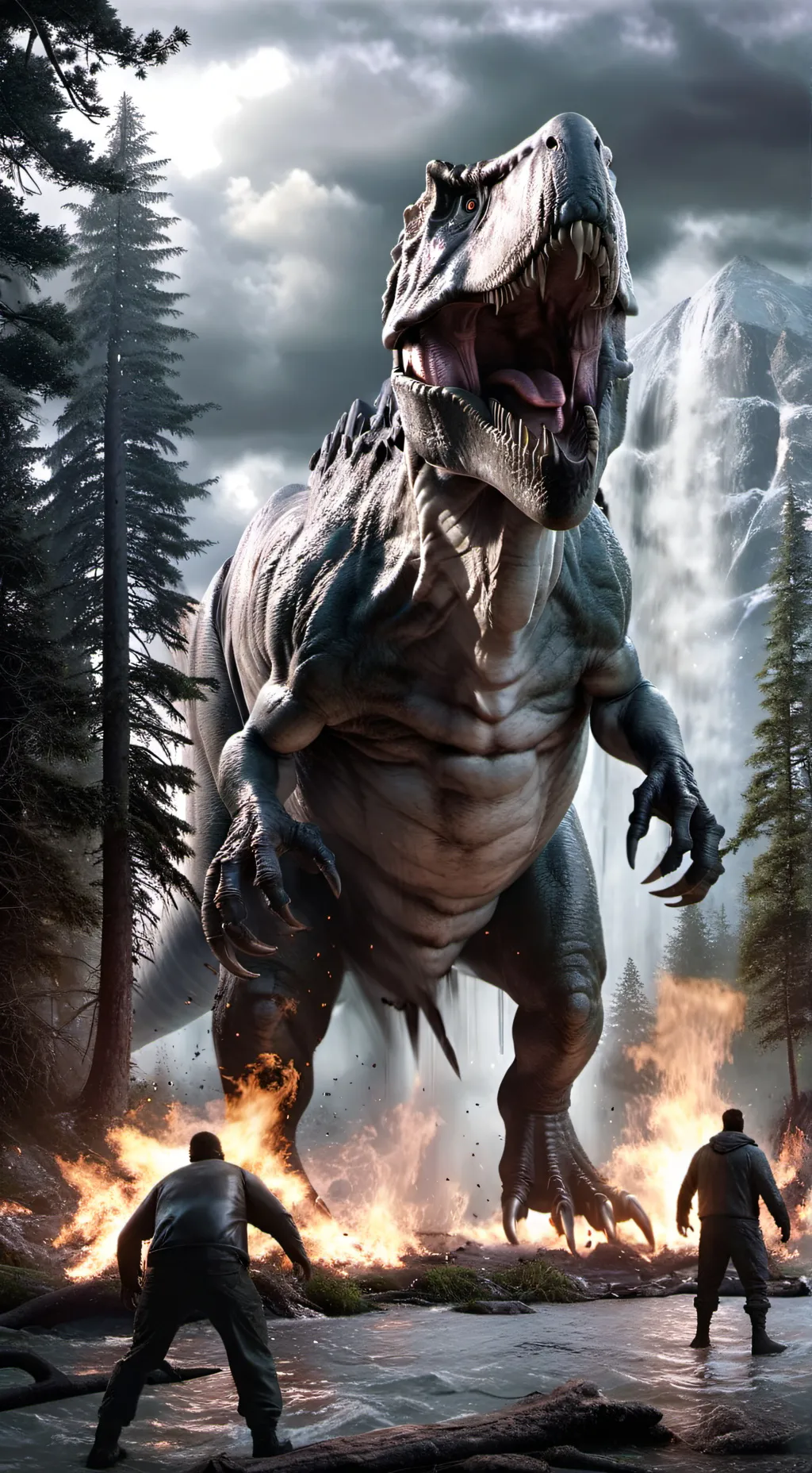 ai character: Jurassic world era background