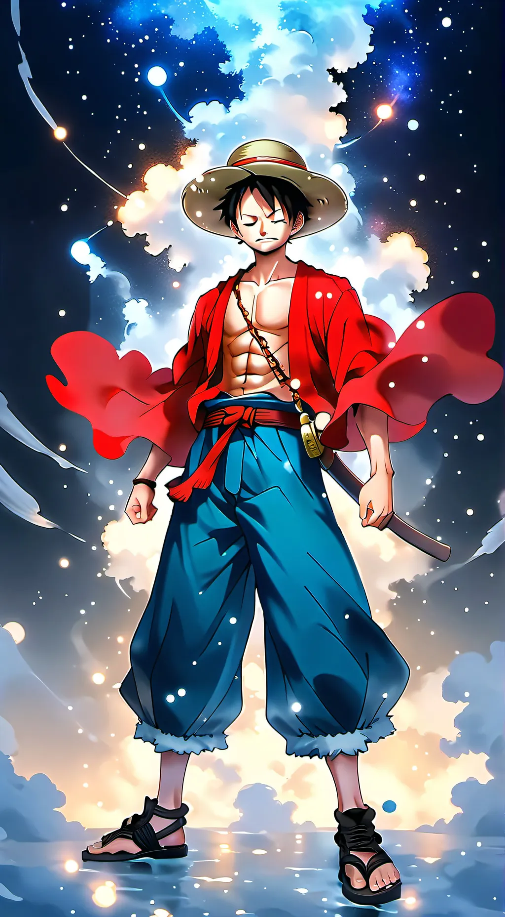 ai character: straw hat pirates background
