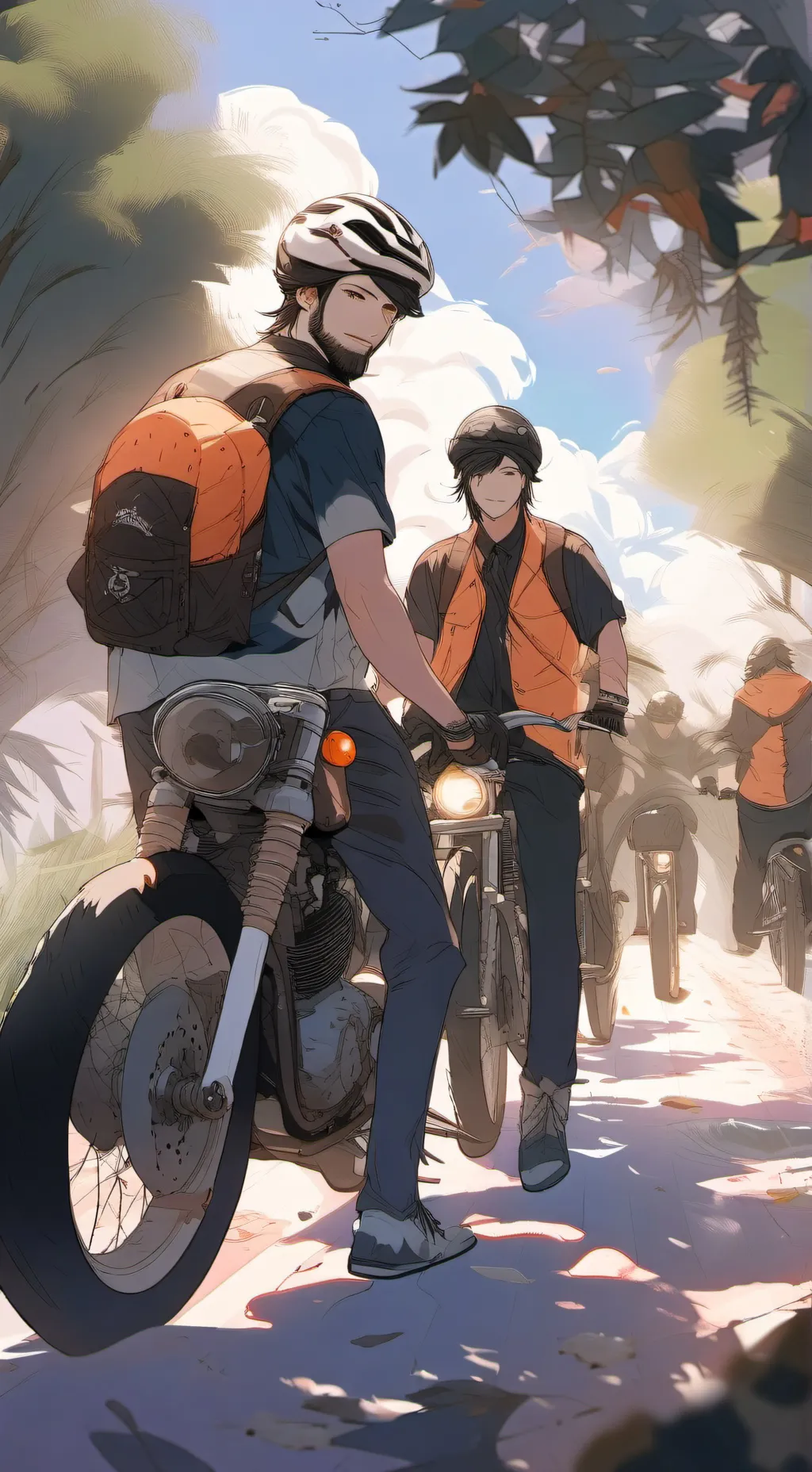 ai character: tiktok bikers background