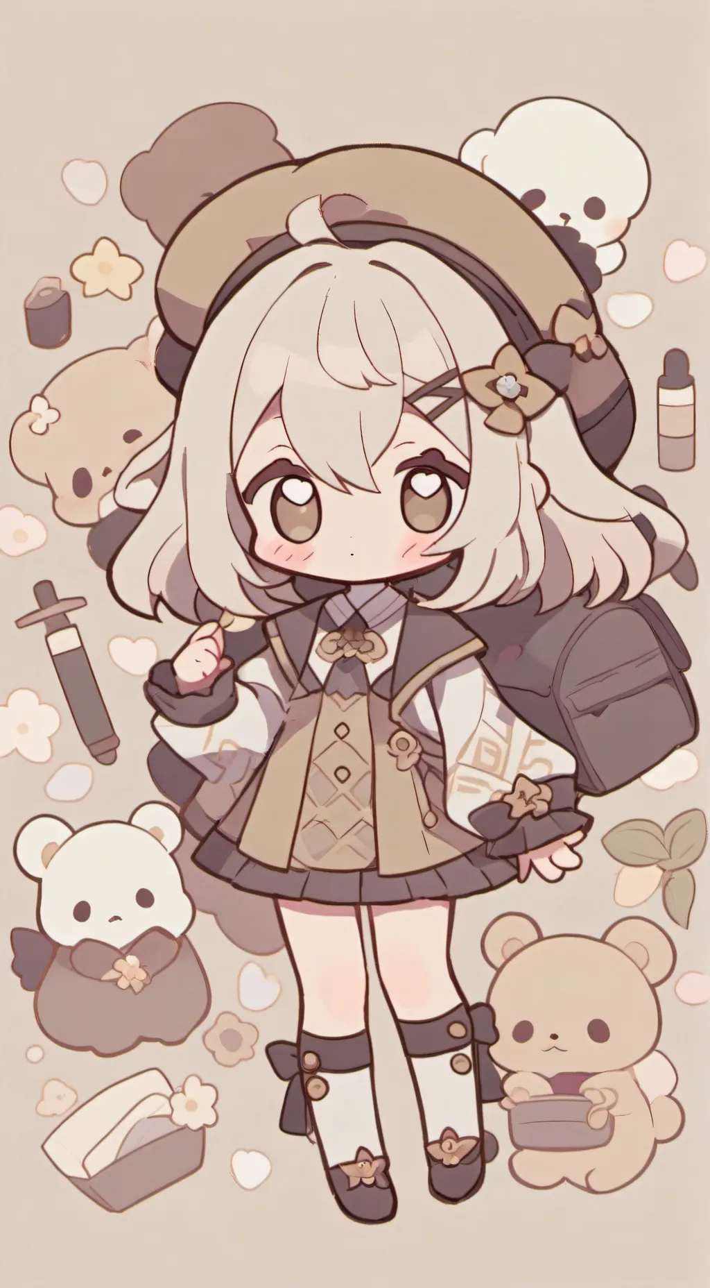 ai character: Festa da Pinha MHA background