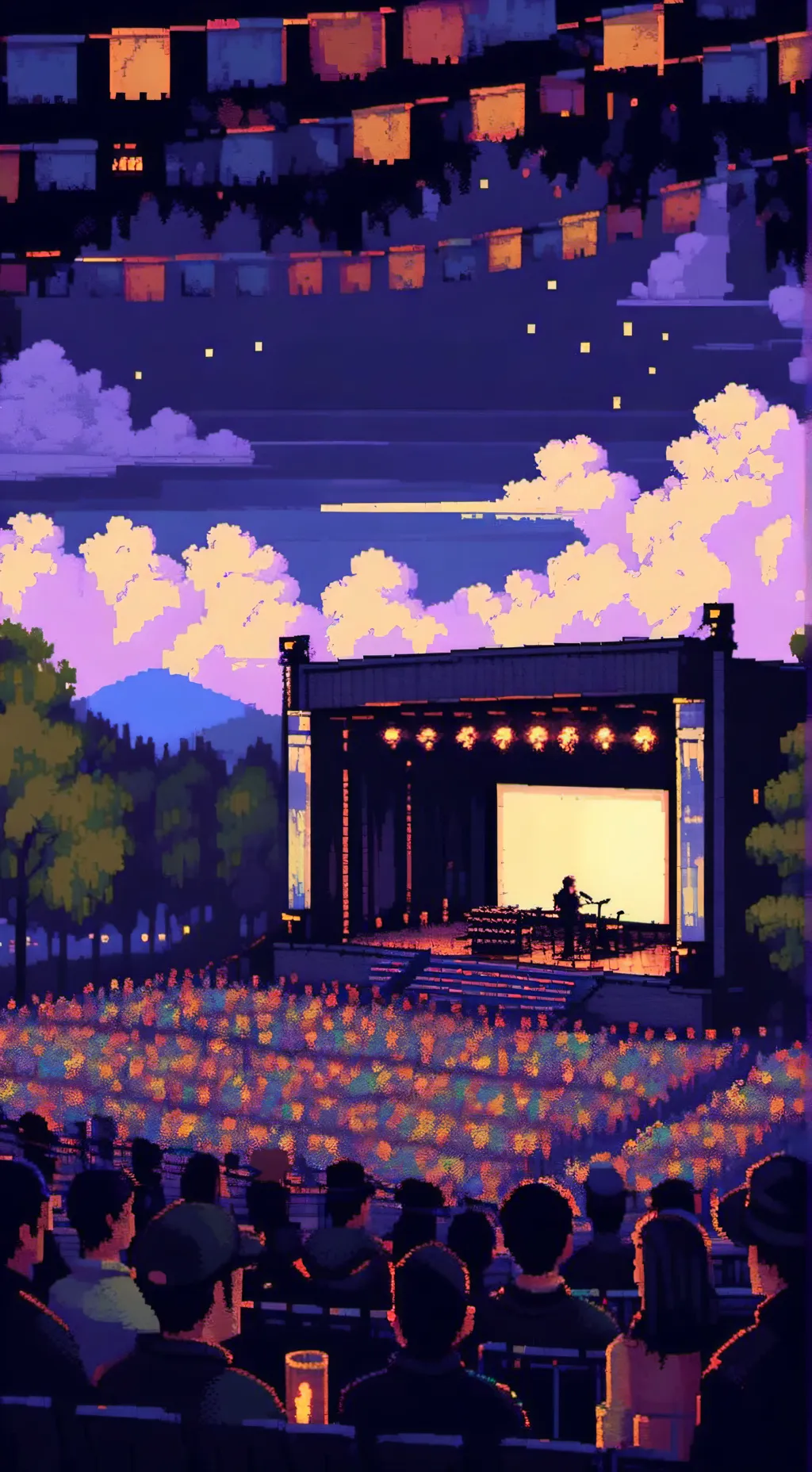 ai character: Concert background