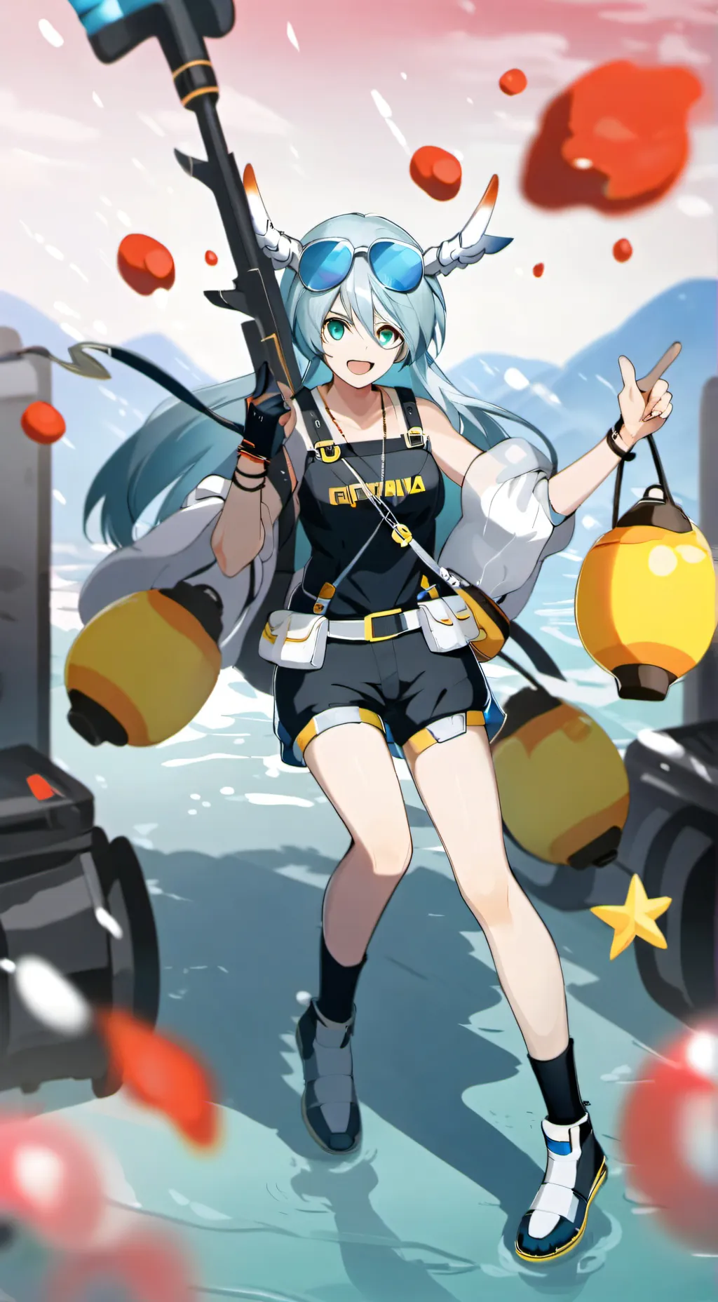 ai character: Hatsune Miku  background