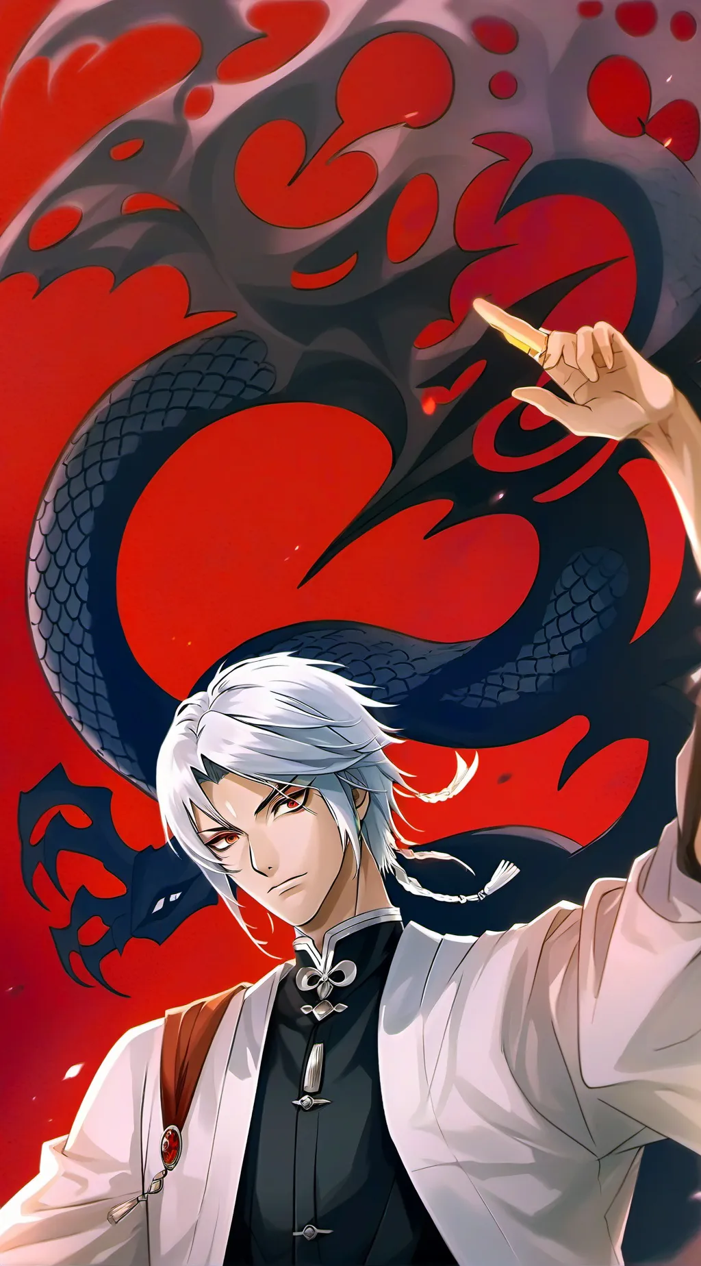 ai character: Gin Ichimaru background