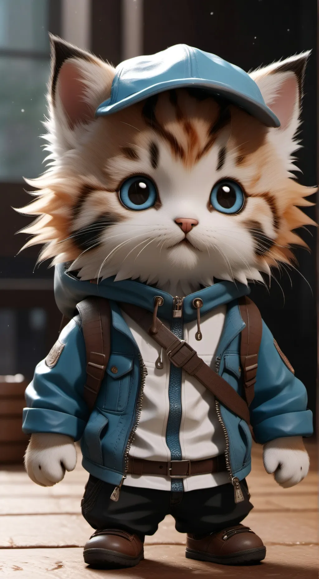 ai character: Gato cartero :v background