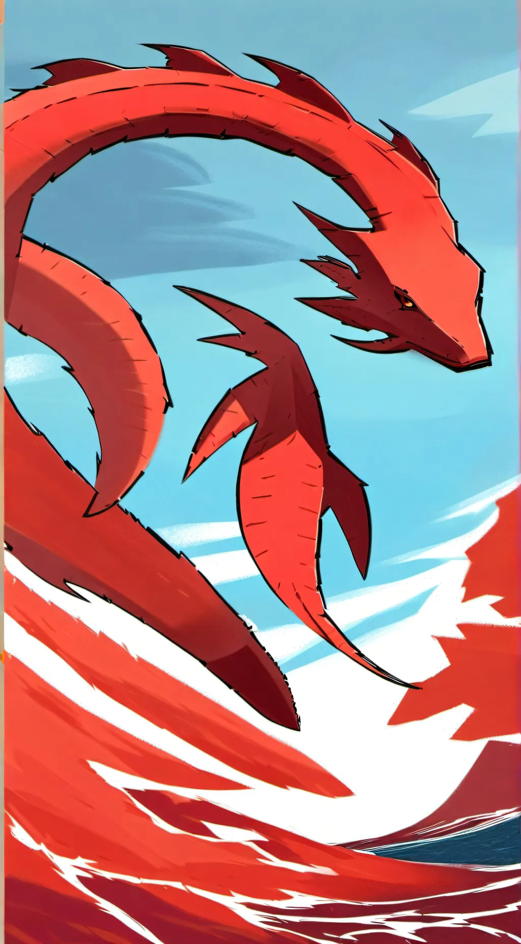ai character: Red  background