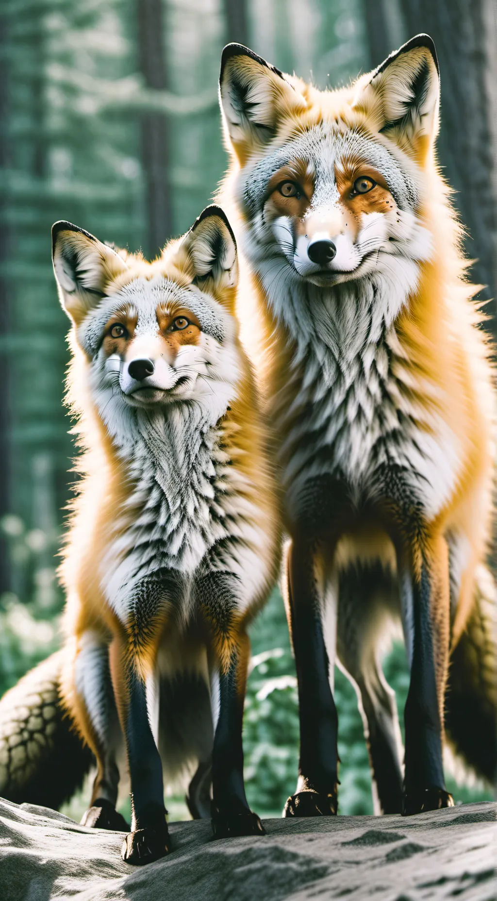ai character: magic fox background