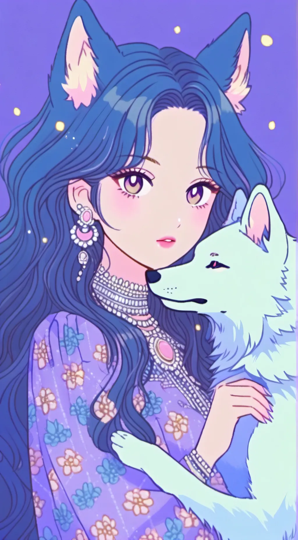 ai character: Mama loba background