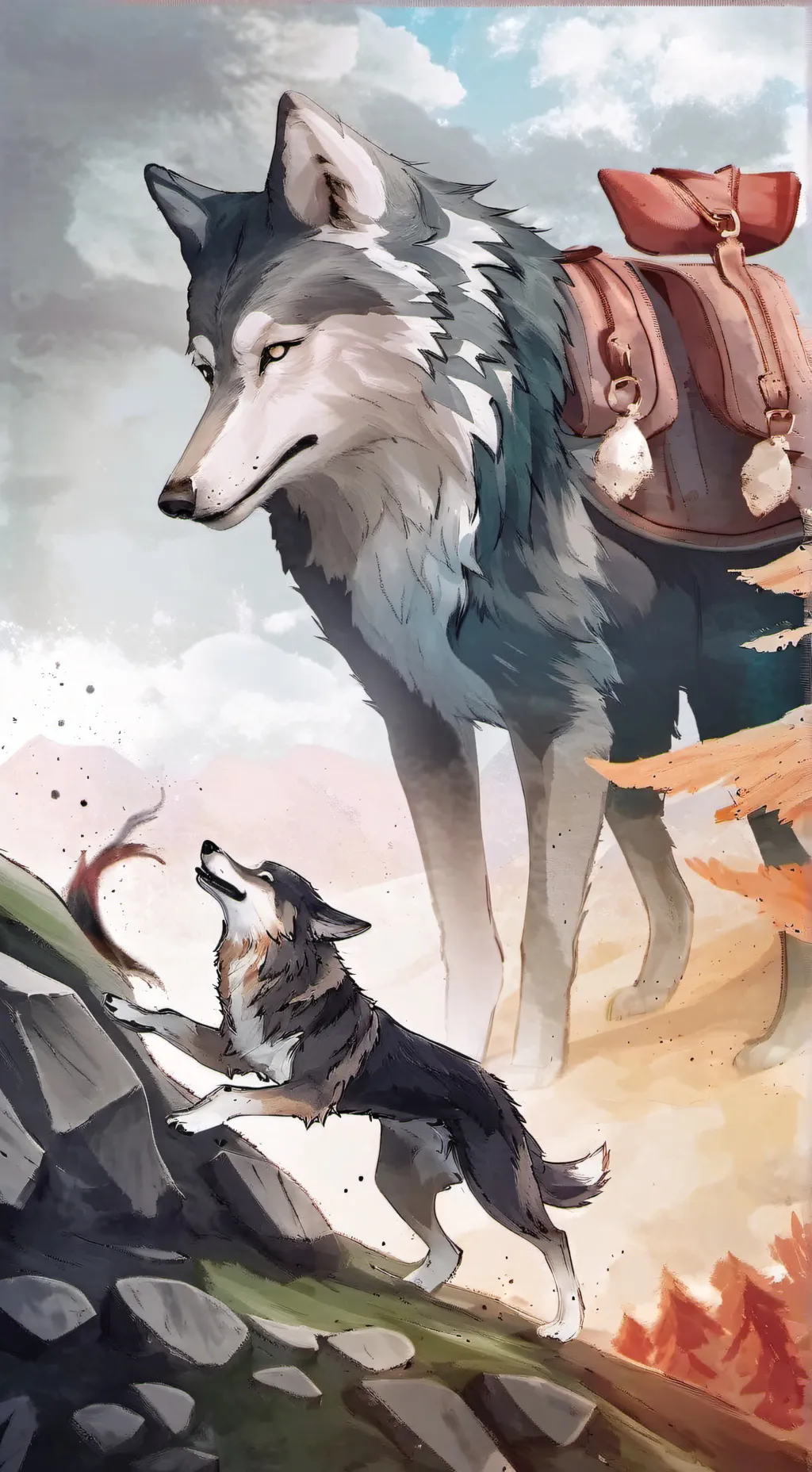 ai character: Wolf background