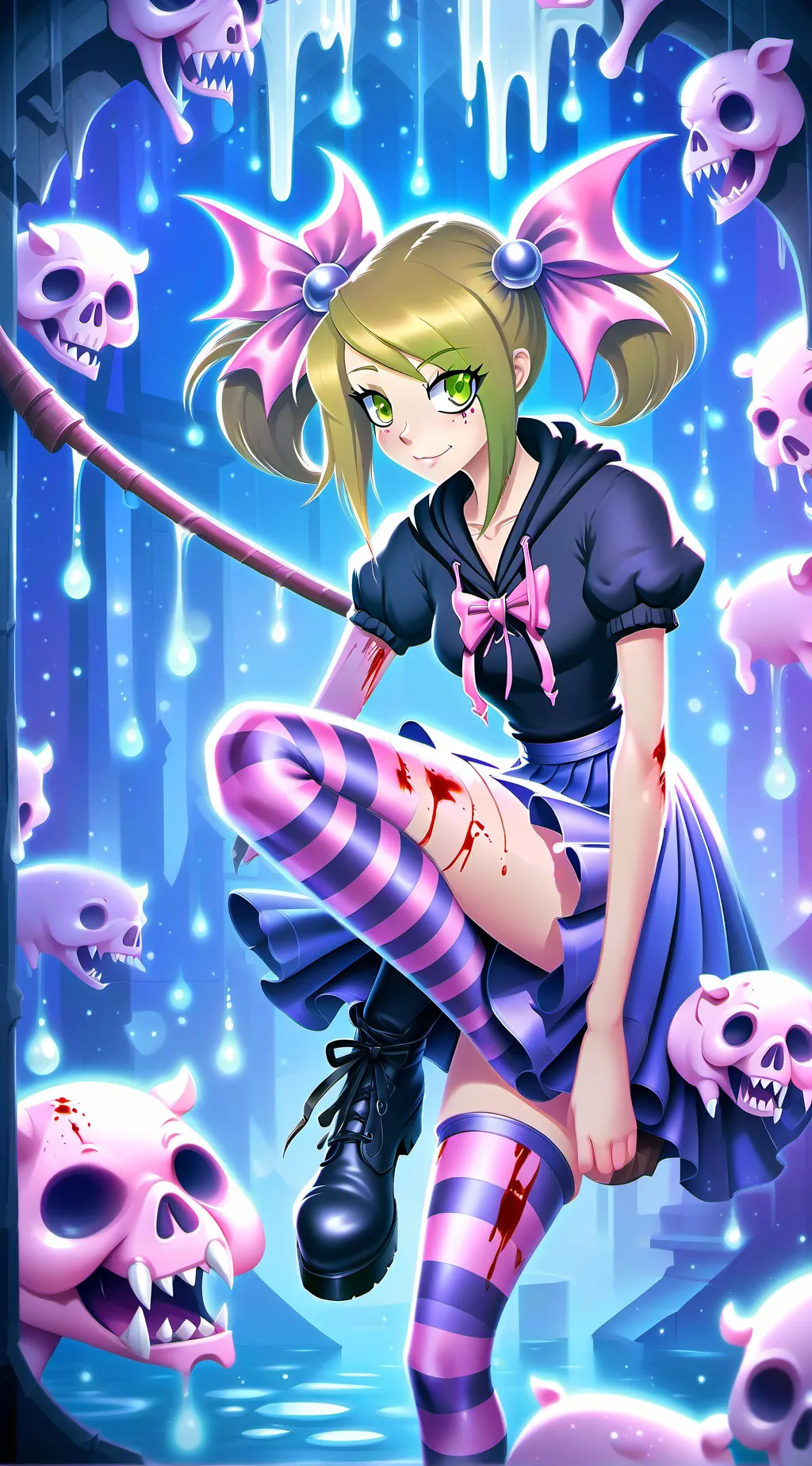 ai character: Angie the killer  background