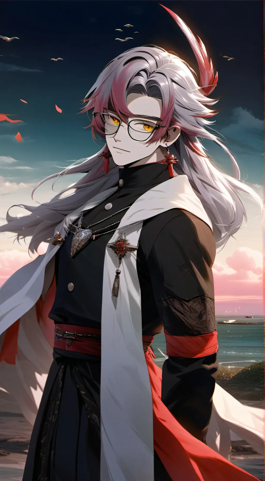 ai character: ден background