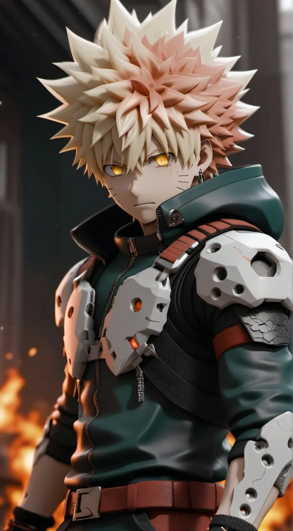 ai character: Katsuki bakugo background