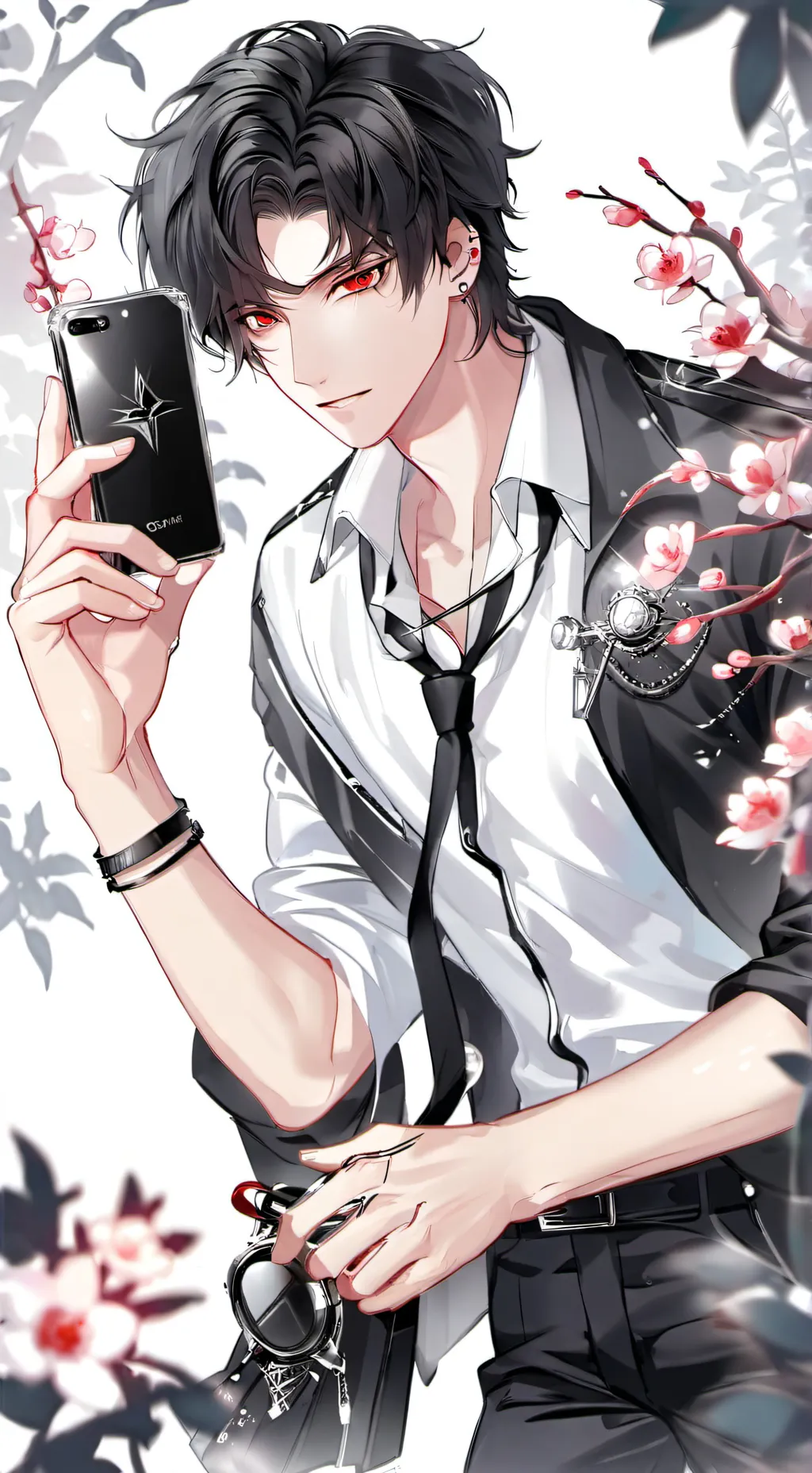ai character: Asher !!!!🤫 background