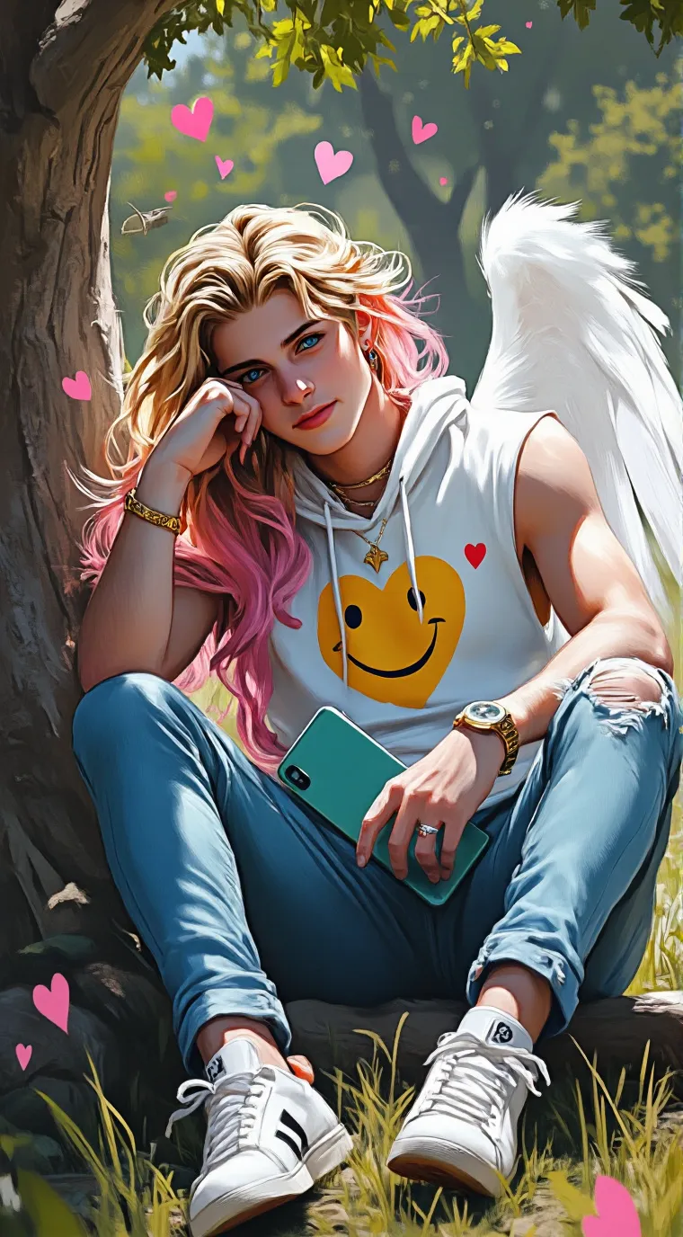 ai character: "Watermelon Sky" background
