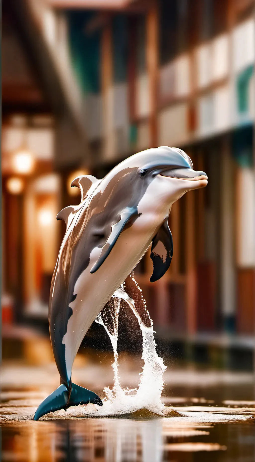 ai character: Dolphin  background
