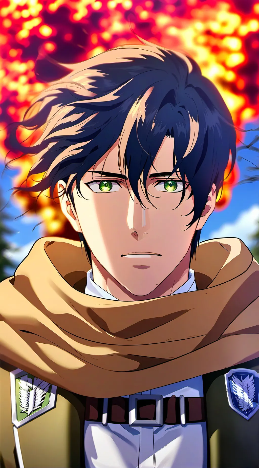 ai character: Eren Yeager background