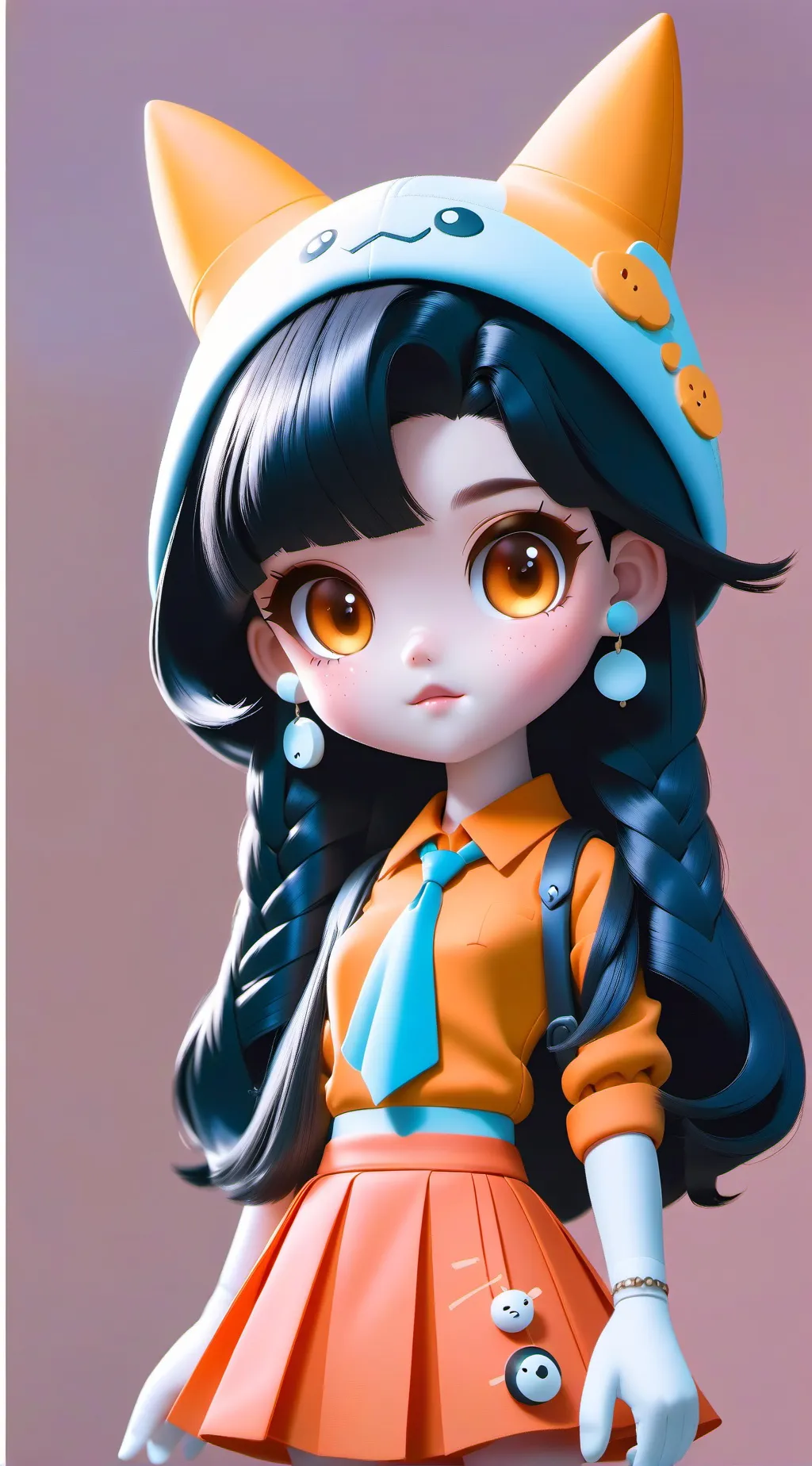 ai character: Doll Squid game background