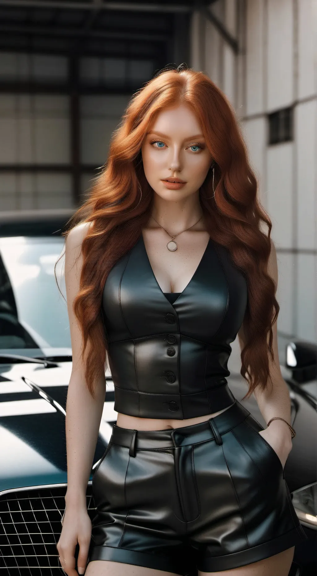 ai character: Andrea black background