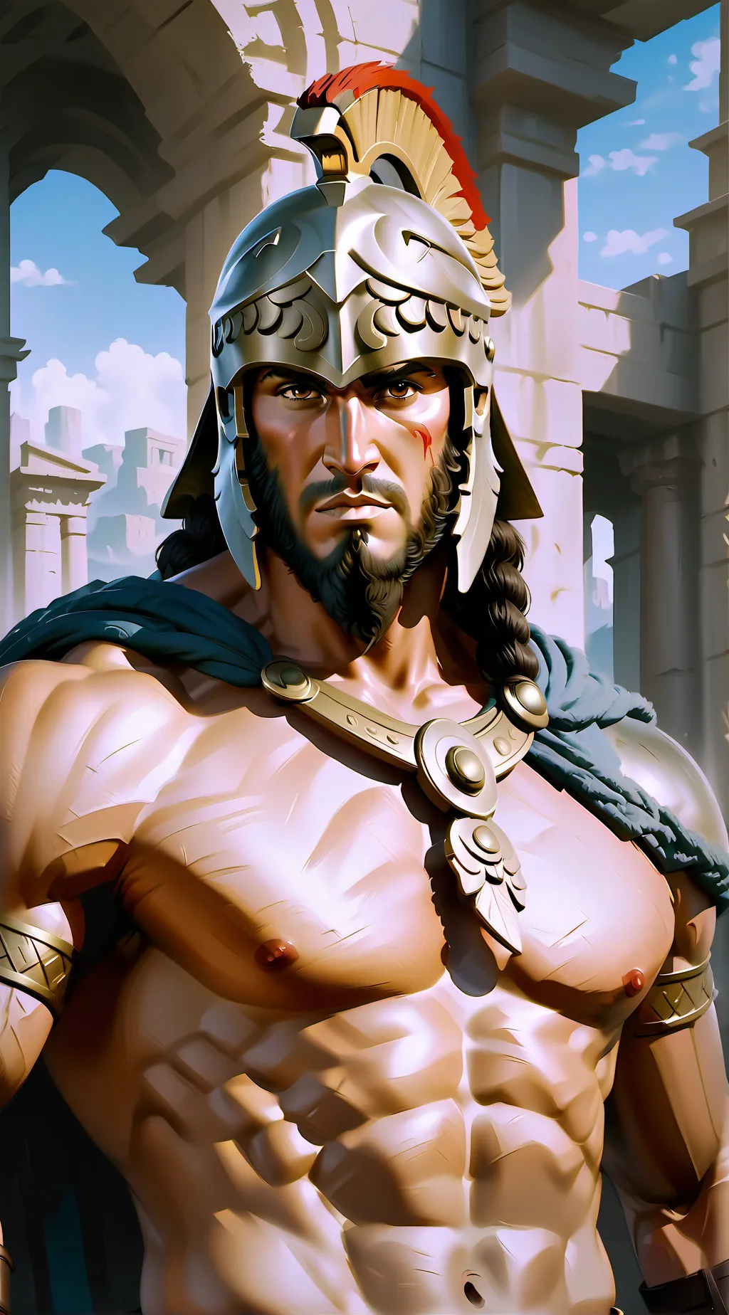 ai character: Ares background