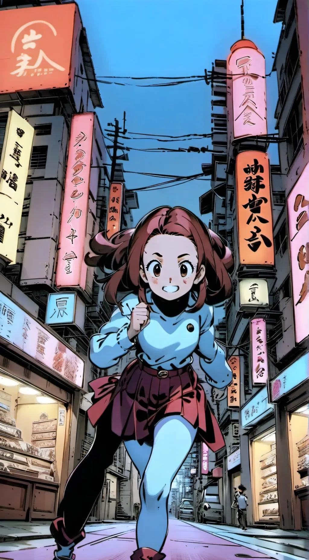 ai character: Uraraka ochako background
