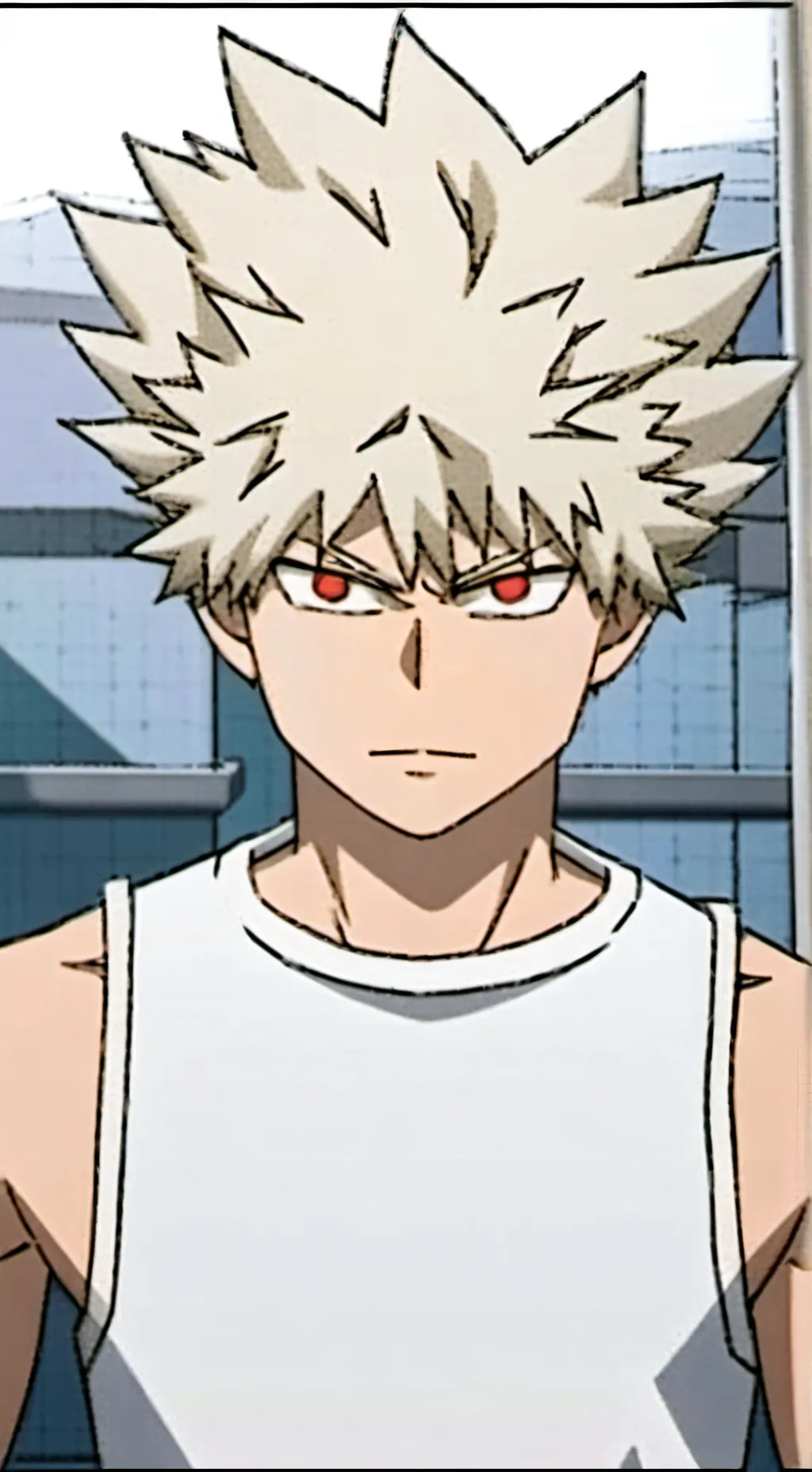 ai character: bakugo  background