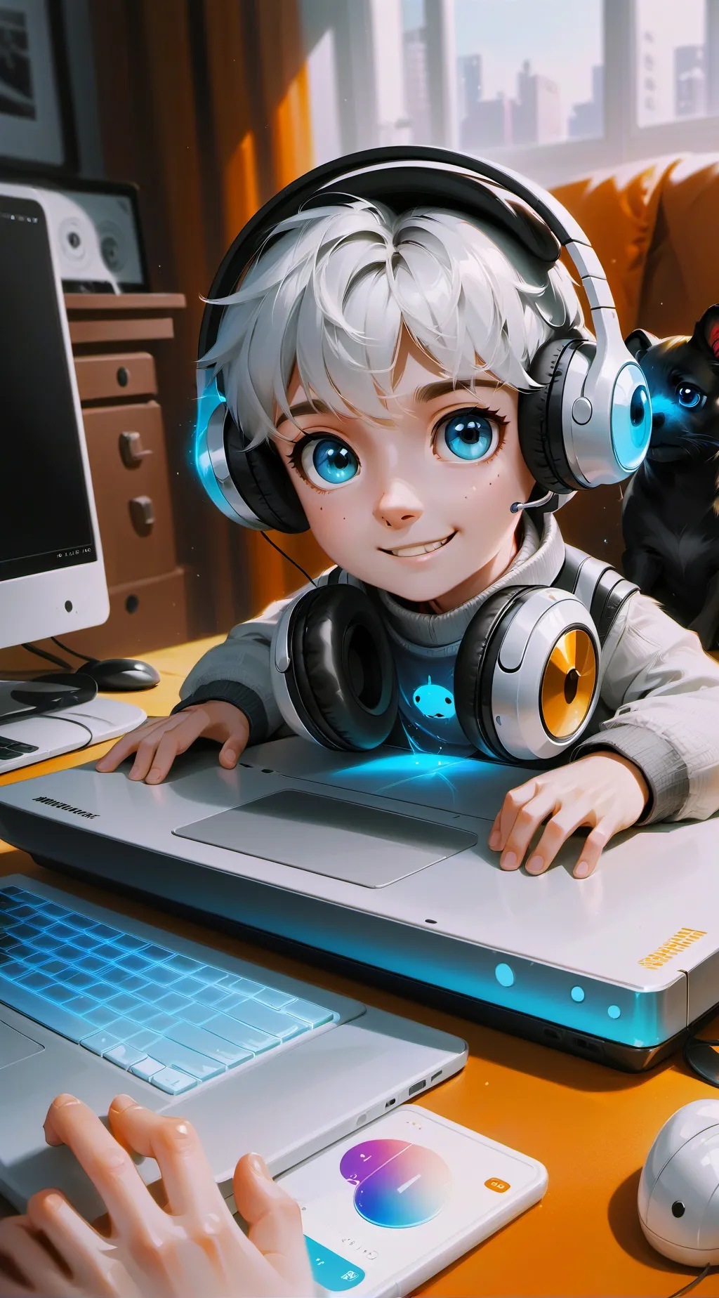 ai character: Byte background