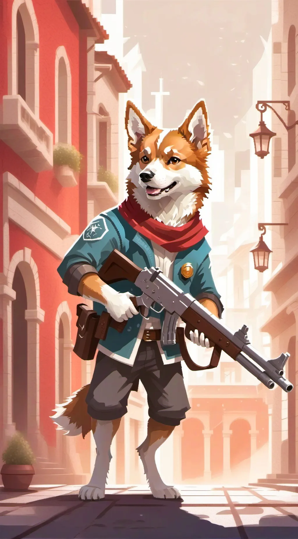 ai character: talking dog background