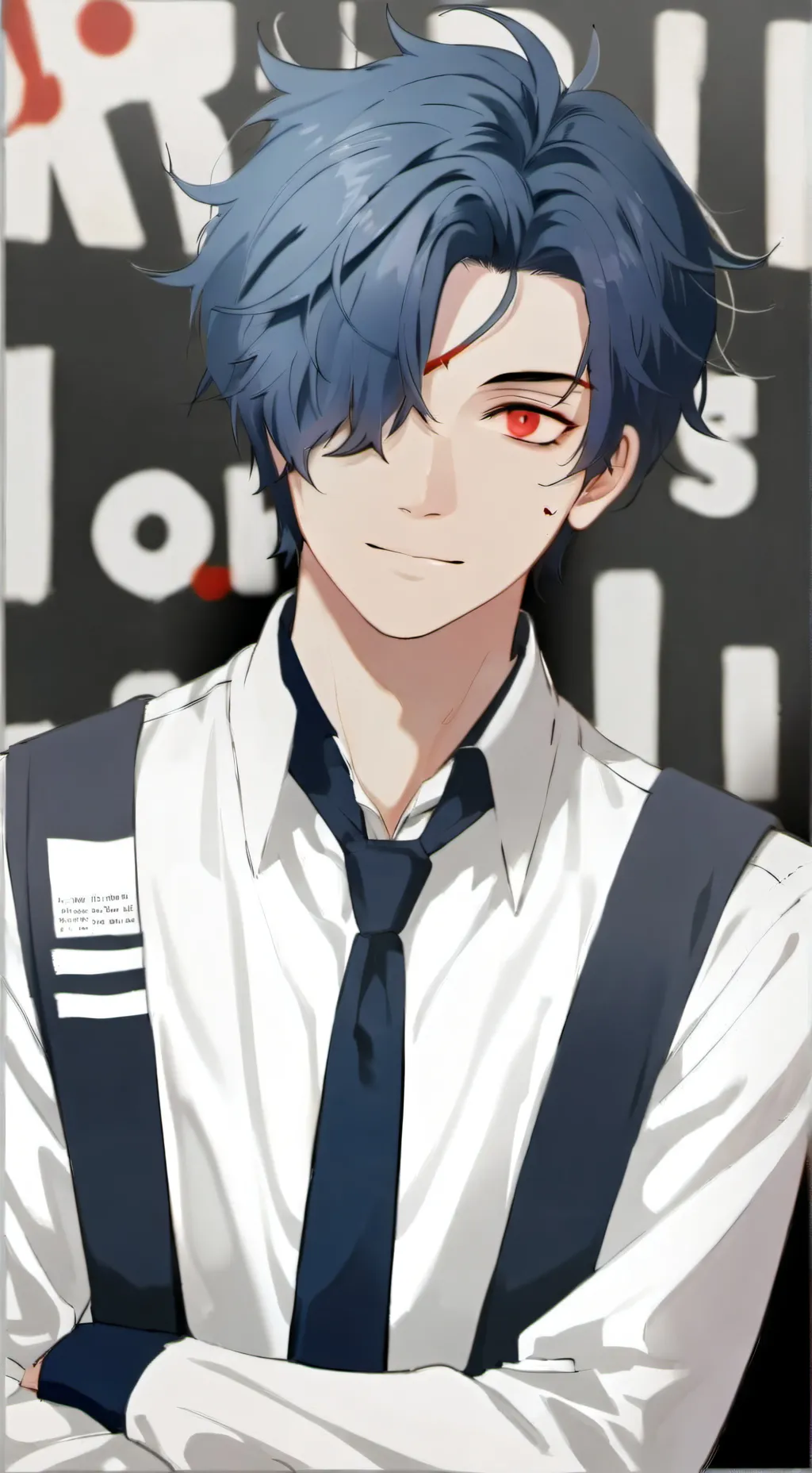 ai character: Evan Black background