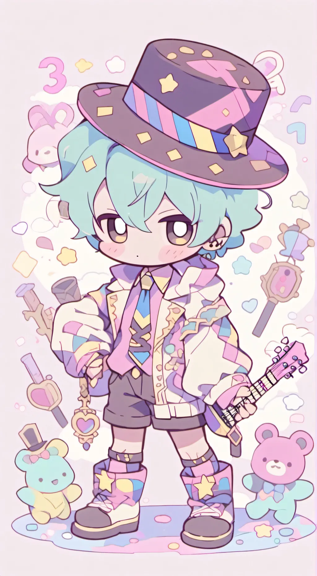 ai character: Glamrock Freddy  background