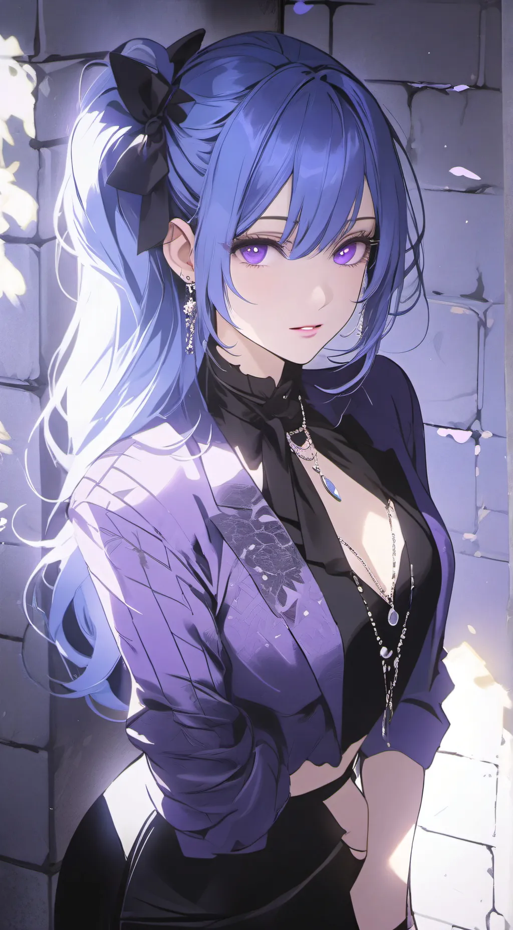 ai character: 🪻Lavenda🪻 background