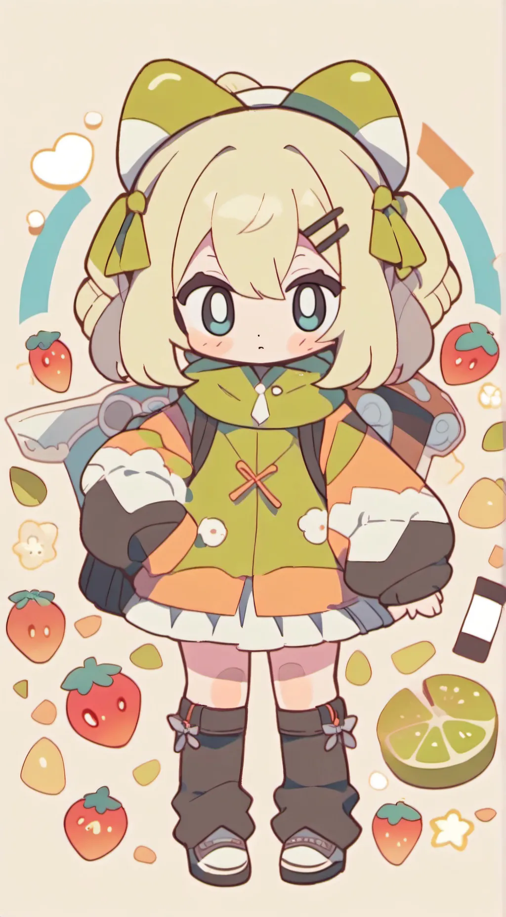 ai character: dandys world background